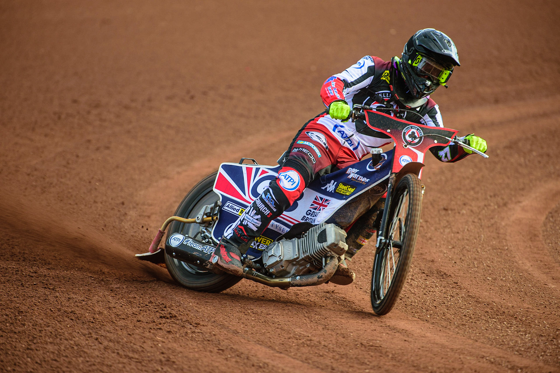 MANCHESTER, UK. MAR 14TH Tom Brennan in action during the Belle Vue Speedway Media Day at the National Speedway Stadium, Manchester on Monday 14th March 2022. (Credit: Ian Charles | MI News)