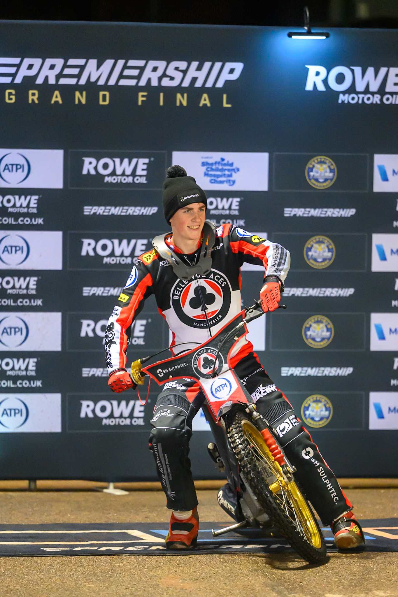 Norick Blodorn of Belle Vue Aces  during the Rowe Motor Oil Premiership Grand Final 2nd Leg between Belle Vue Aces and Sheffield Tigers at the National Speedway Stadium, Manchester on Friday 16th October 2026. (Photo: Ian Charles | MI News)