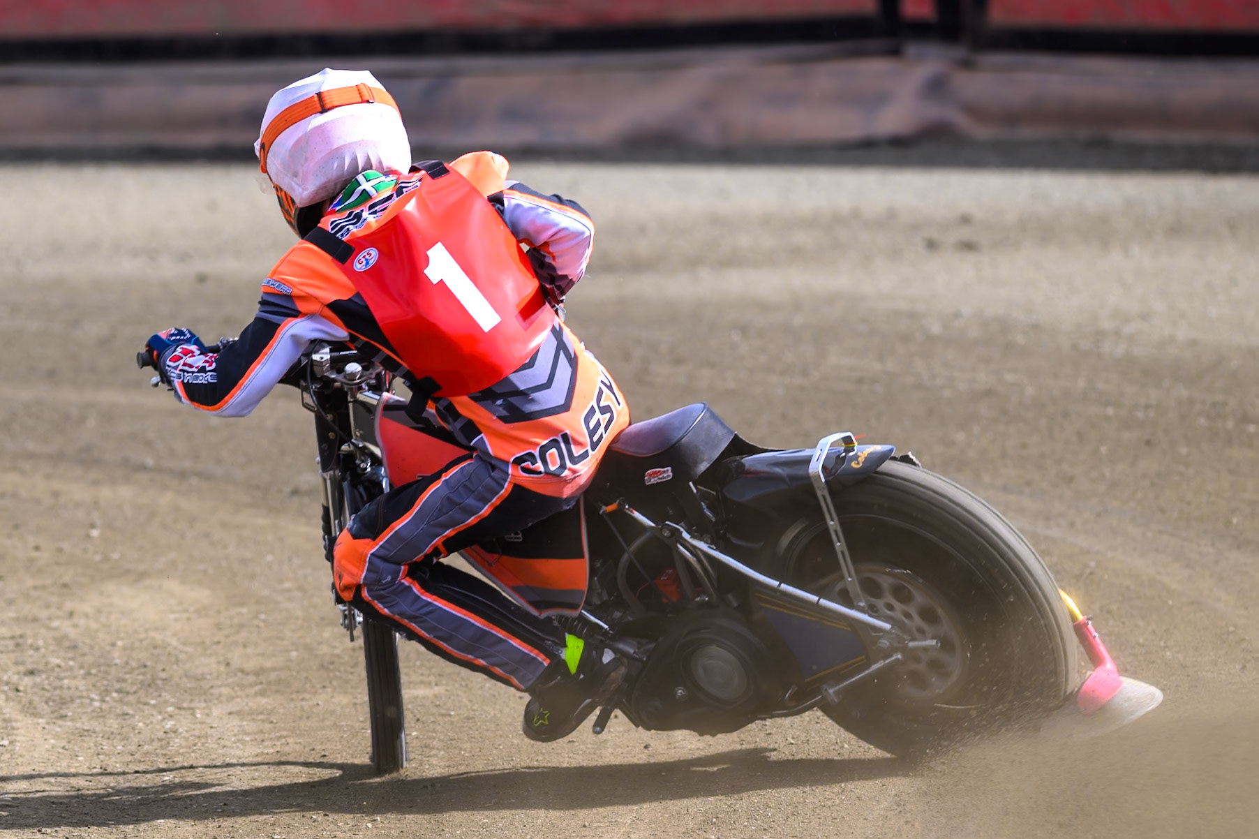 Connor Coles of NDL Nomads   in action during the  Challenge match between Buxton Bulls and NDL Nomads at Hi-Edge Speedway, Buxton on Sunday 19th April 2026. (Photo: Ian Charles | MI News)