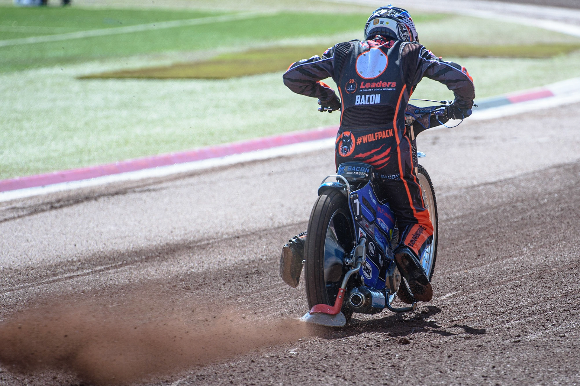 Photo: Ian CharlesTom Bacon In ActionDiscovery Networks Eurosport Speedway Season Launch, National Speedway Stadium, Manchester Wednesday  12  May  2021