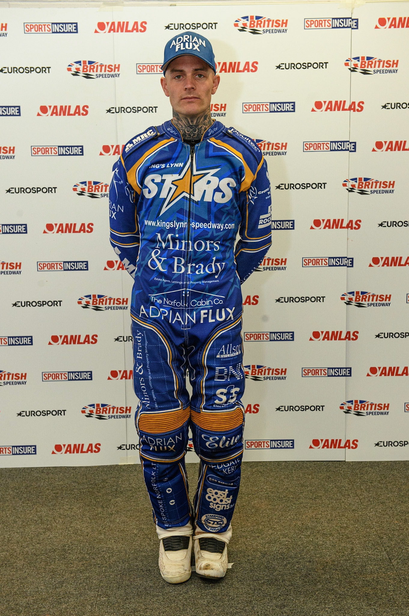 Photo: Ian CharlesLewis Kerr, Captain of Kings Lynn StarsDiscovery Networks Eurosport Speedway Season Launch, National Speedway Stadium, Manchester Wednesday  12  May  2021