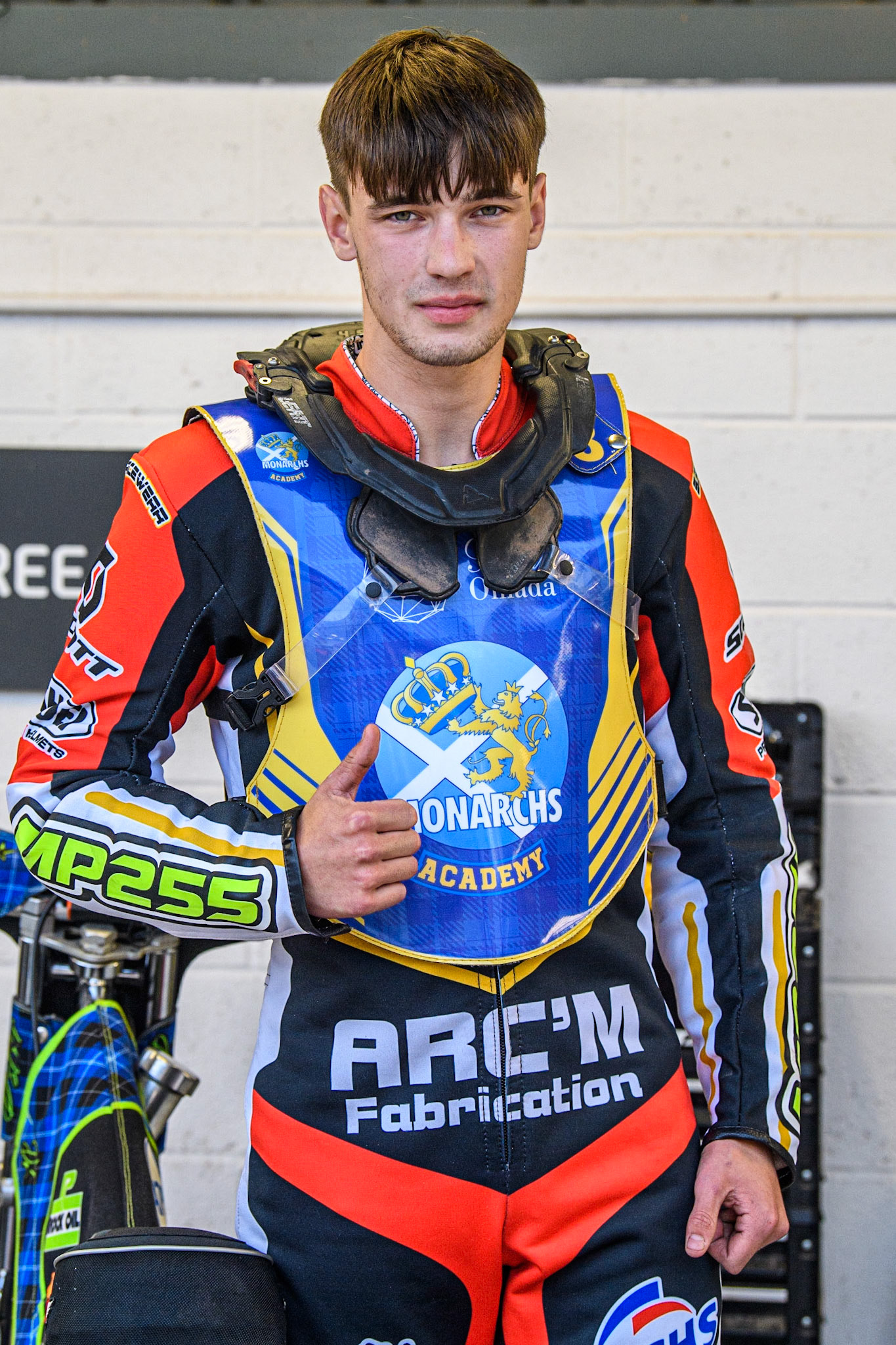 Mark Parker - Guest rider for Edinburgh Stellar Monarchs Academy during the National Development League match between Belle Vue Colts and Edinburgh Monarchs Academy at the National Speedway Stadium, Manchester on Friday 21st July 2023. (Photo: Ian Charles | MI News)