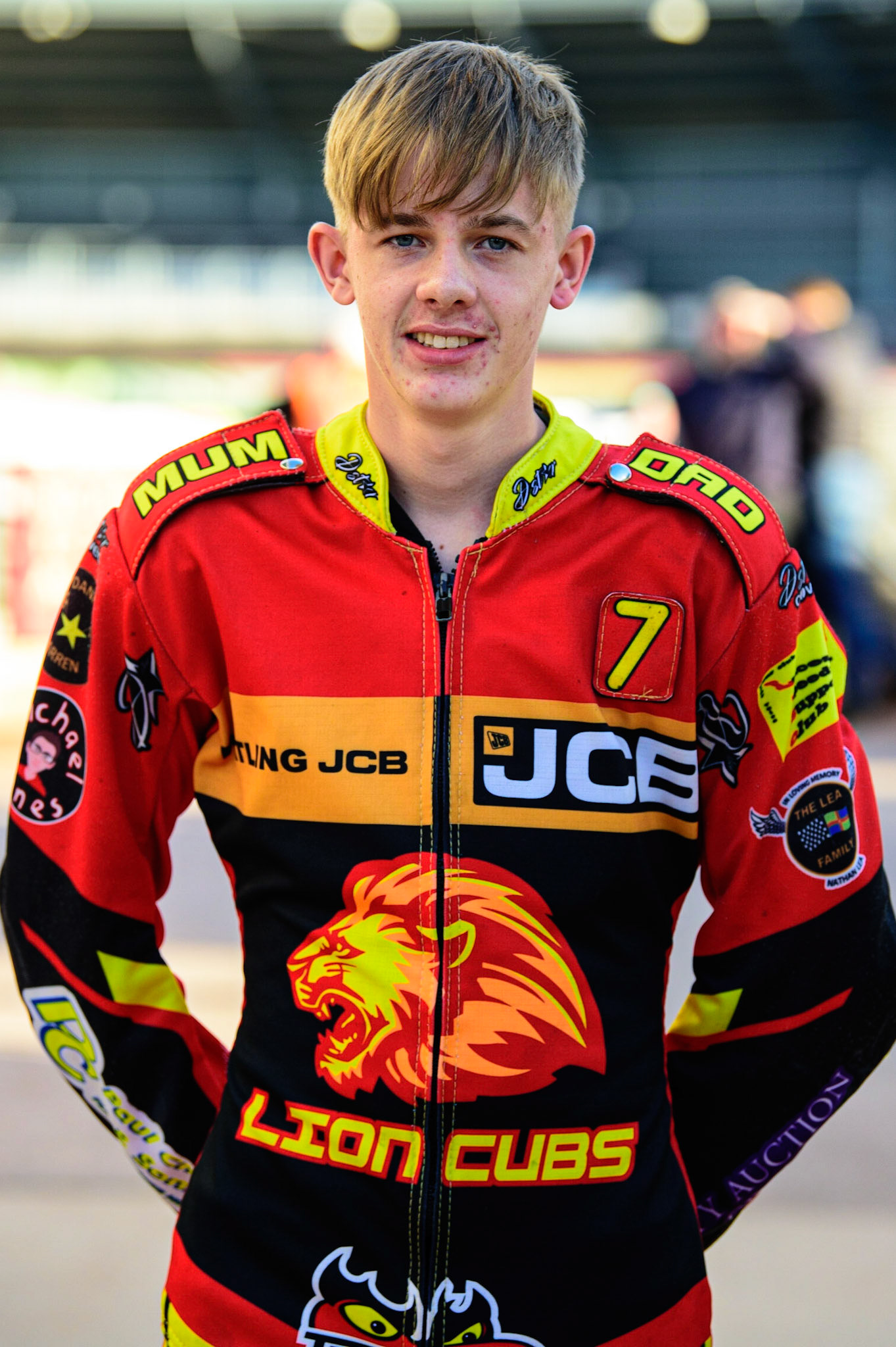Mickie Simpson  - Leicester Lion Cubs during the National Development League match between Belle Vue Aces and Leicester Lions at the National Speedway Stadium, Manchester on Friday 19th August 2022. (Credit: Ian Charles | MI News)
