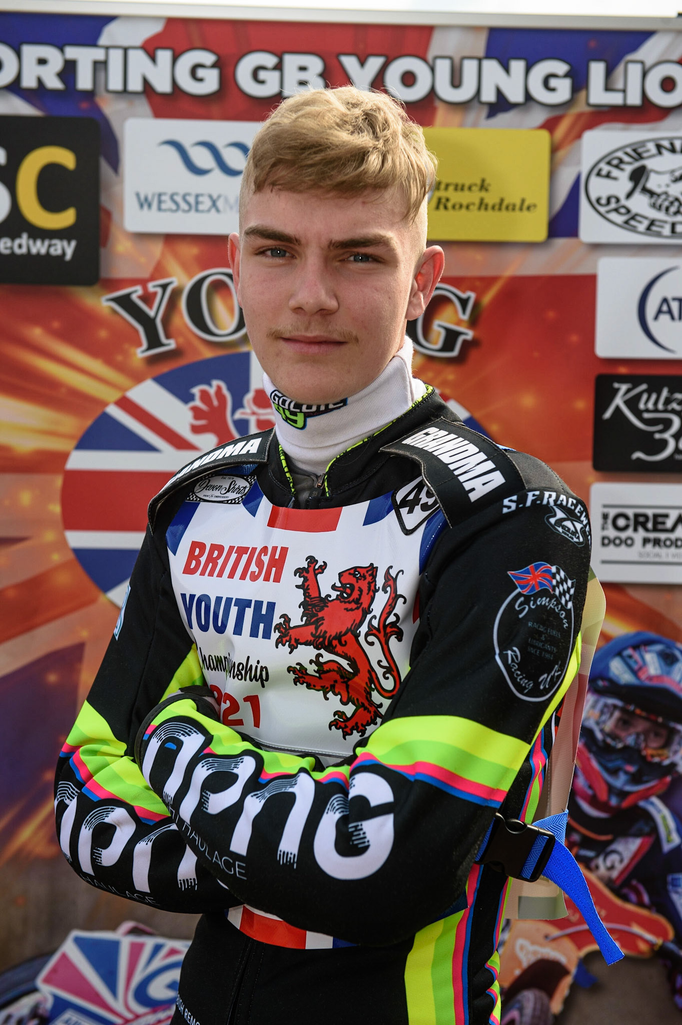 MANCHESTER, UK. MAY 28TH   Freddy Hodder - 250cc CLASS during the British Junior Championship at the National Speedway Stadium, Manchester on Friday 28th May 2021. (Credit: Ian Charles | MI News)
