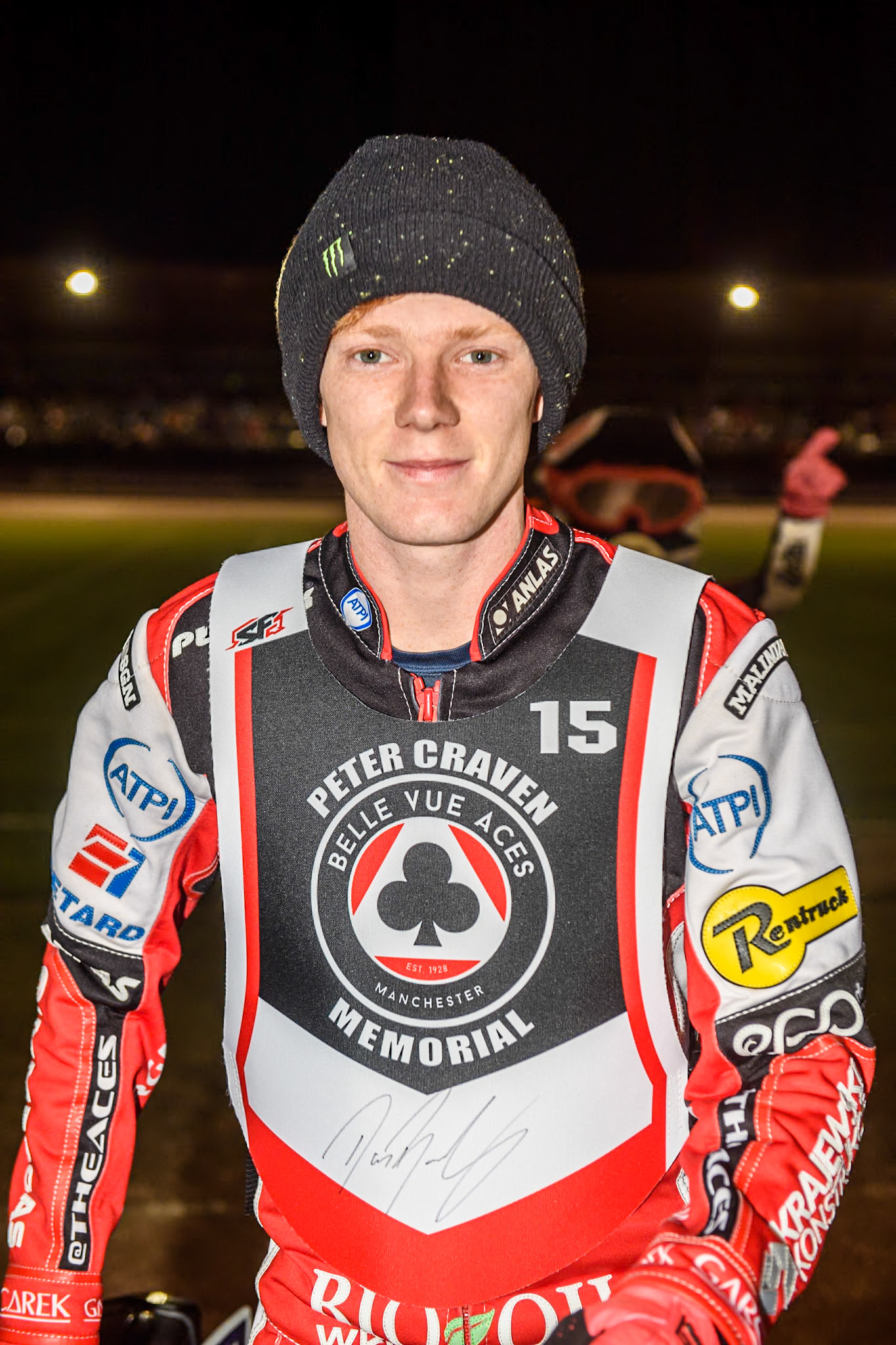 England's Dan Bewley during the Peter Craven Memorial Trophy meeting at the National Speedway Stadium, Manchester on Monday 18th March 2024. (Photo: Ian Charles | MI News)