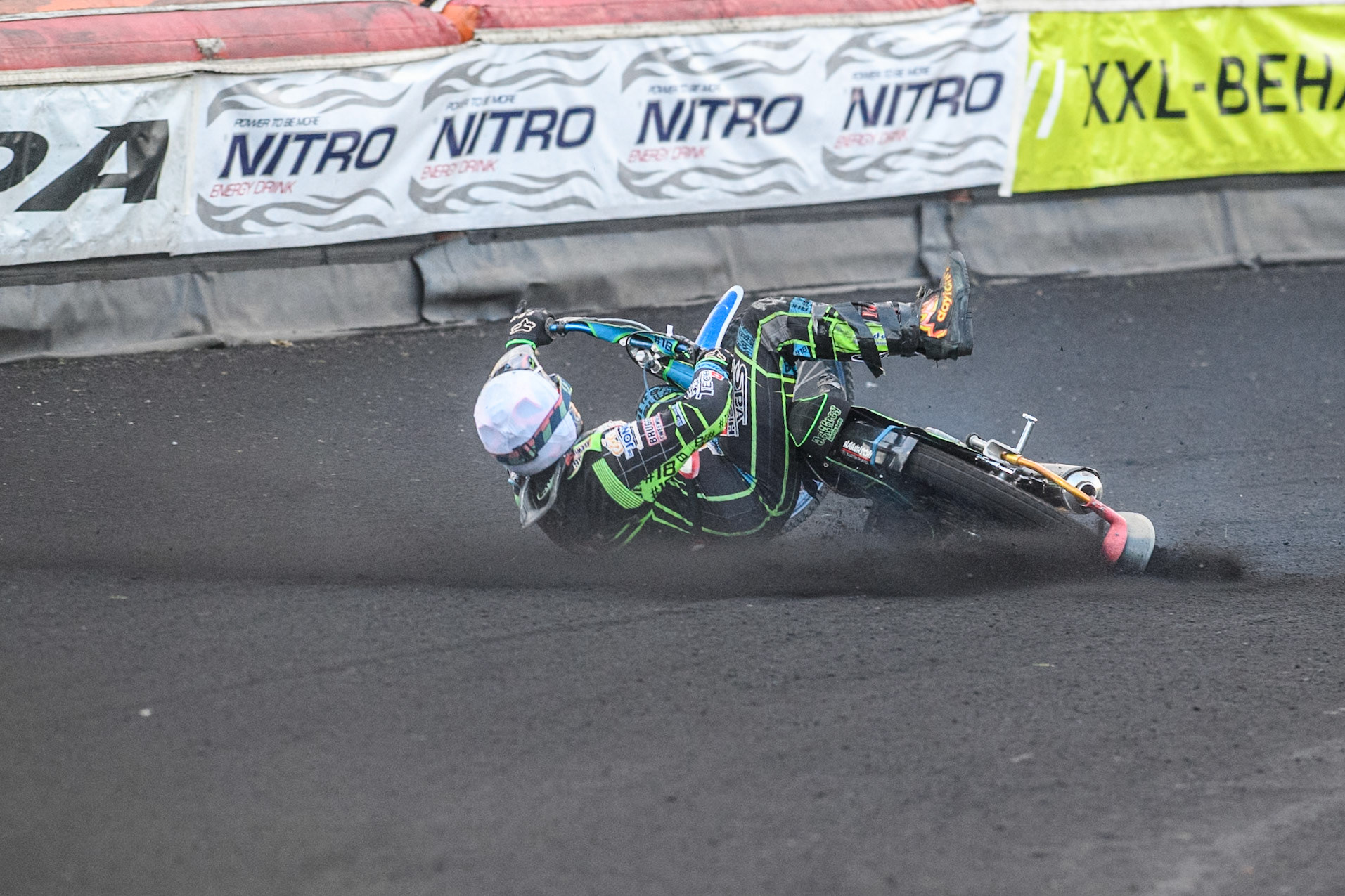 Jeffrey Sijbesma of The Netherlands fall  during the Golden JOPA Helmet at Sportpark Veenoord, Veenoord, Netherlands on Saturday 21st September 2024. (Photo: Ian Charles | MI News)