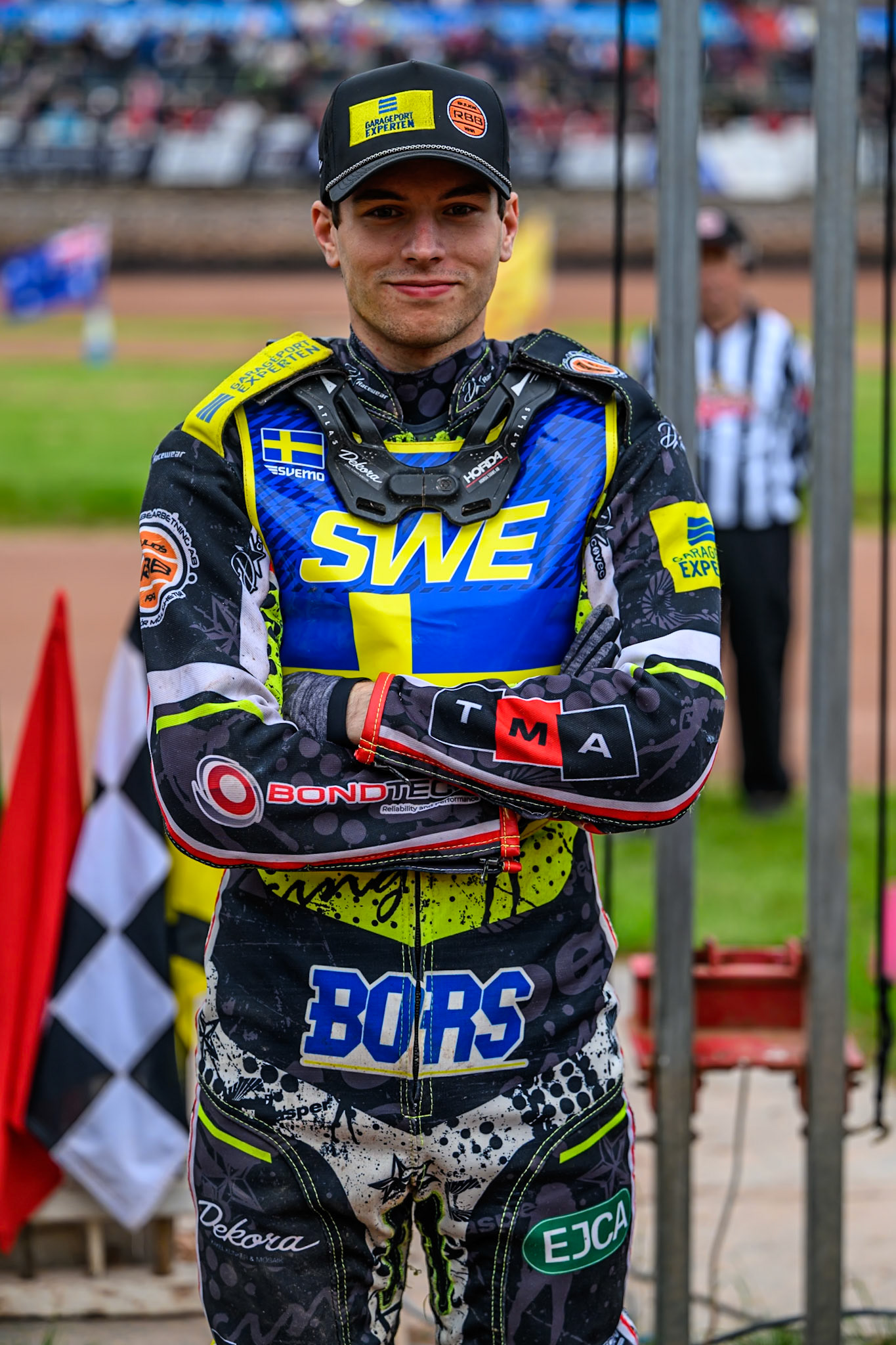 Casper Henriksson of Sweden during the Speedway GP Qualifying Round 3 at Allied Ashfield Stadium, Glasgow on Saturday 30th May 2026. (Photo: Ian Charles | MI News)