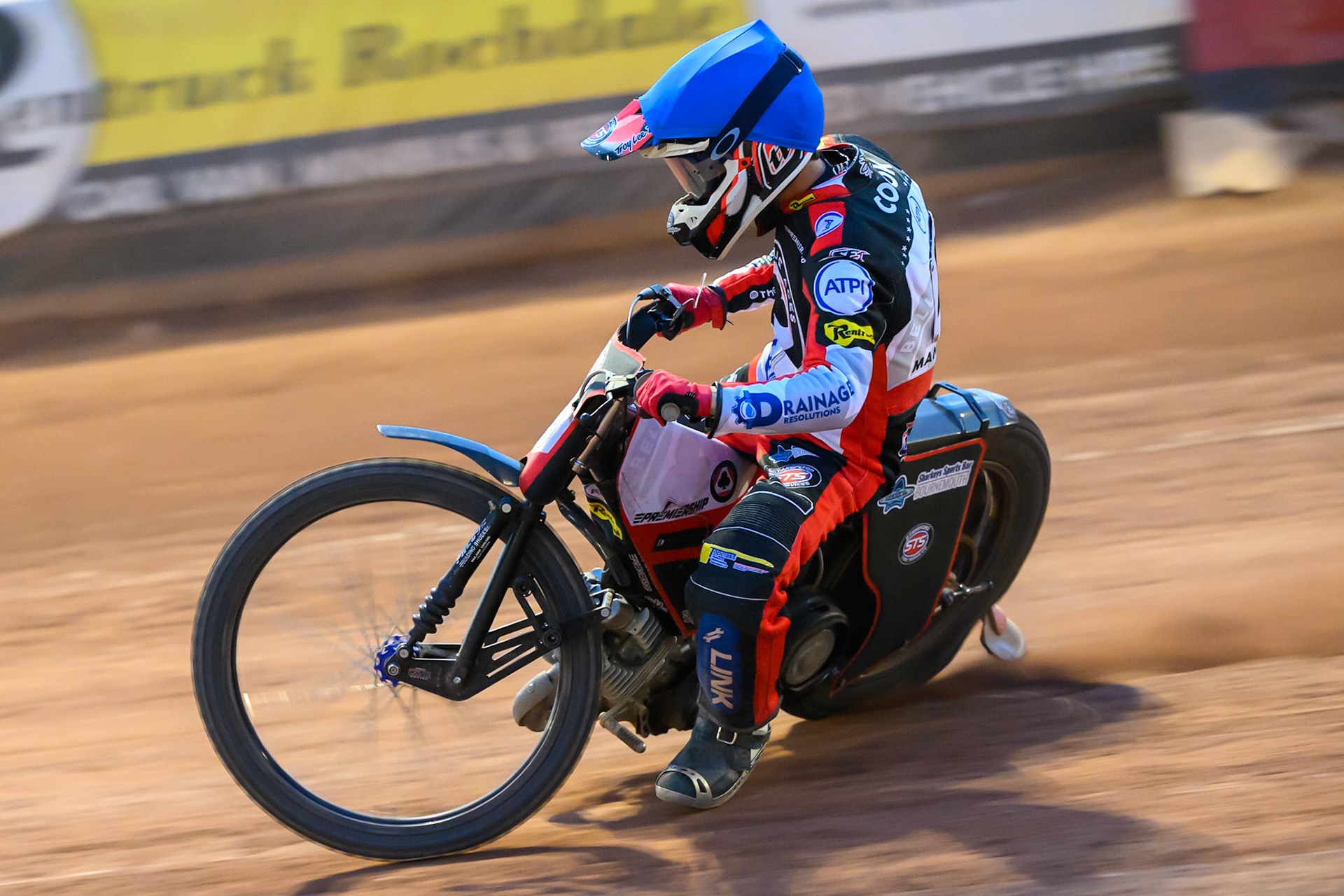 Zach Cook of Belle Vue Aces in action during the Rowe Motor Oil Premiership match between Belle Vue Aces and Leicester Lions at the National Speedway Stadium, Manchester on Monday 3rd August 2026. (Photo: Ian Charles | MI News)