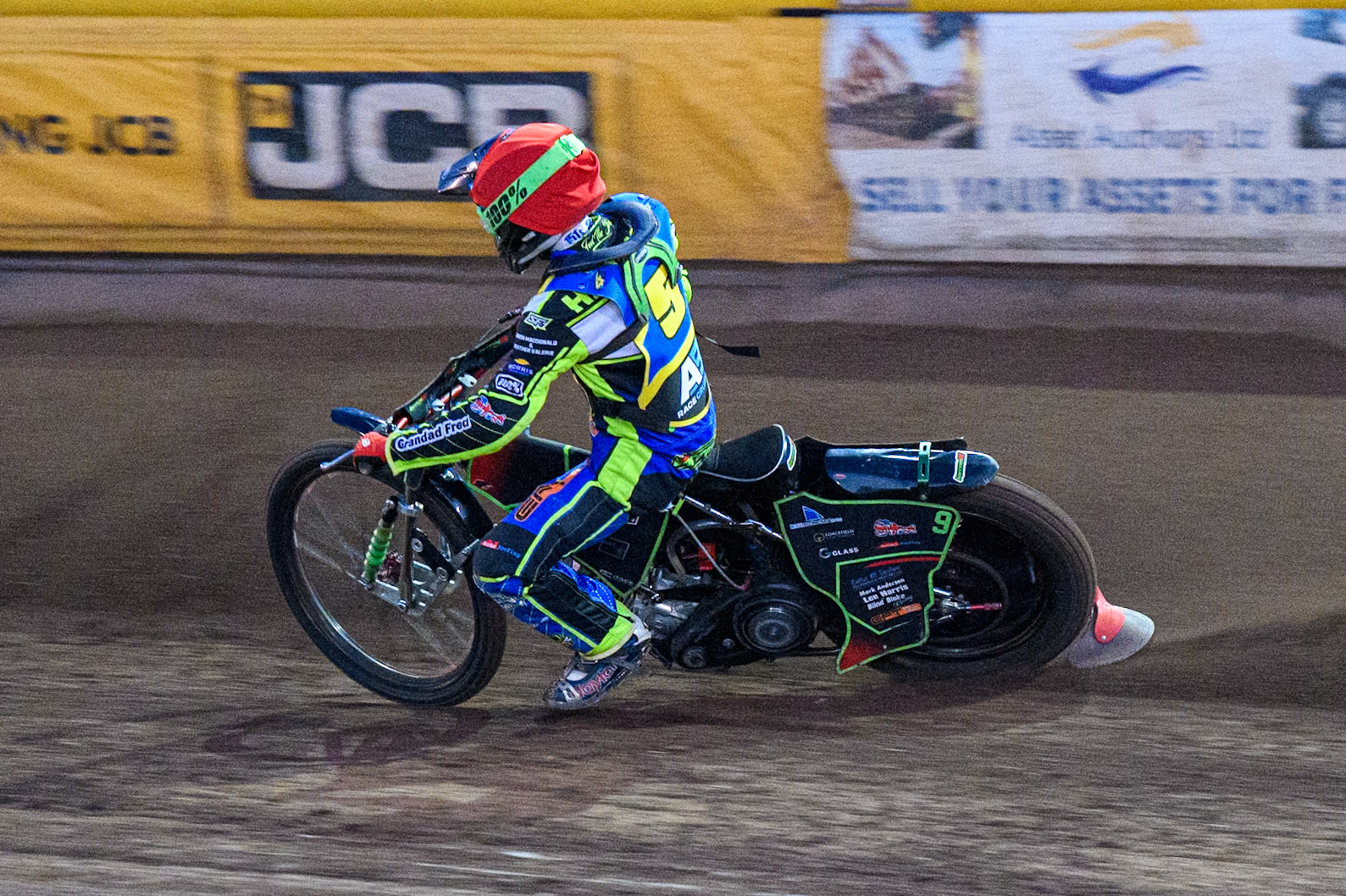 Sheffield Tiger Cubs' Luke Harrison  in action during the WSRA National Development League match between Sheffield Tiger Cubs and Belle Vue Colts at Owlerton Stadium, Sheffield on Thursday 12th September 2024. (Photo: Ian Charles | MI News)