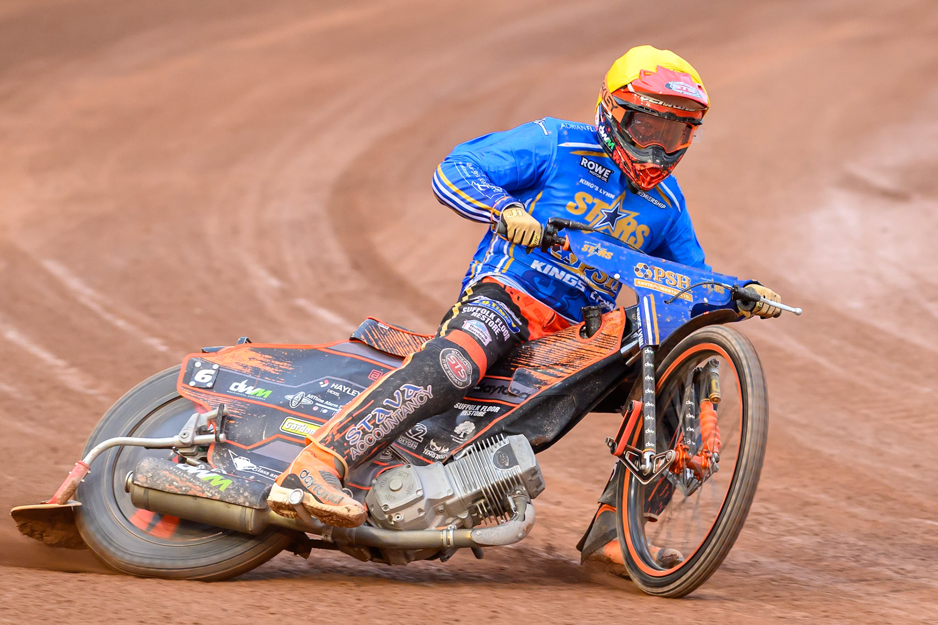 Jordan Jenkins of Kings Lynn Stars in action during the Rowe Motor Oil Premiership match between Belle Vue Aces and King's Lynn Stars at the National Speedway Stadium, Manchester on Monday 29th June 2026. (Photo: Ian Charles | MI News)