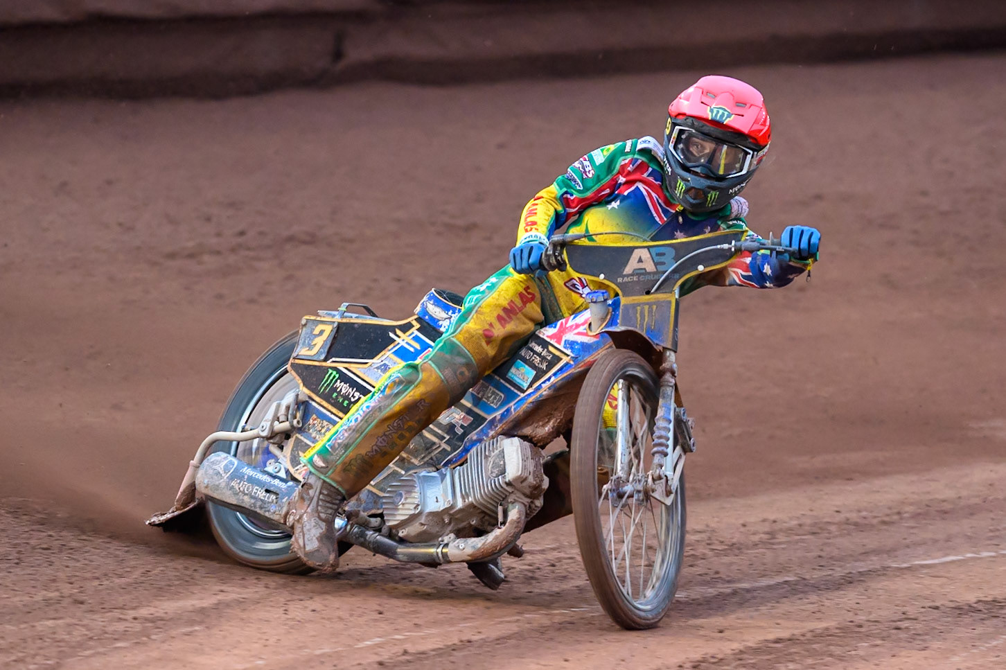 Jack Holder of Australia in action during the Speedway GP Qualifying Round 3 at Allied Ashfield Stadium, Glasgow on Saturday 30th May 2026. (Photo: Ian Charles | MI News)