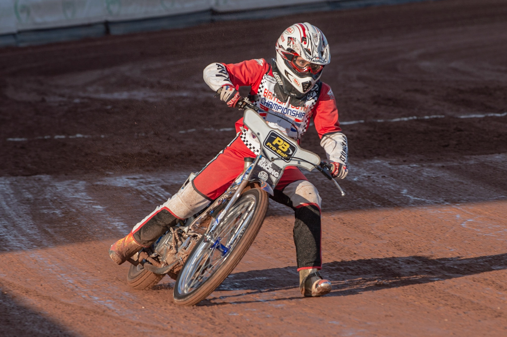 Photo: Ian Charles

Katy Gordon in action 

Belle Vue Colts v Isle Of Wight Warriors, SGB National League KO Cup Quarter Final 1st Leg, Belle Vue National Speedway Stadium, Manchester, Monday 22  July  2019