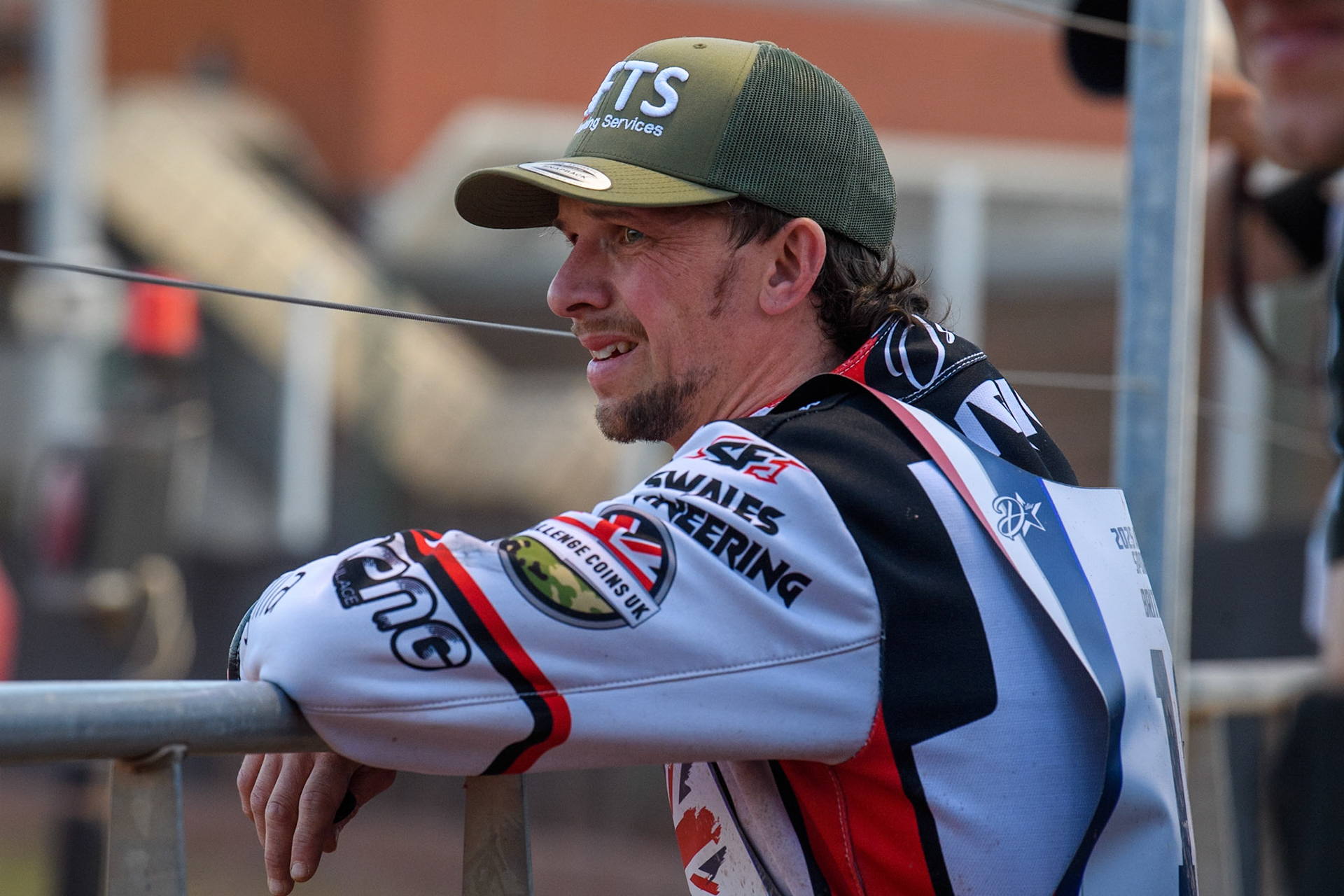 Charles Wright watches the racing during the Attis Insurance Sports Division British Final at the National Speedway Stadium, Manchester on Monday 12th May 2025. (Photo: Ian Charles | MI News)