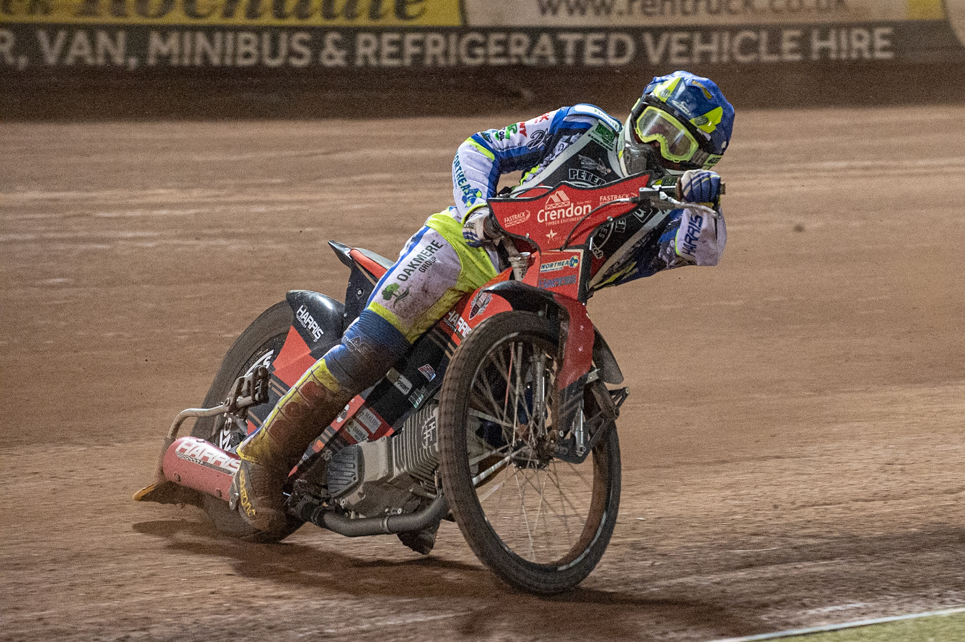 Photo: Ian CharlesChris Harris in action Peter Craven Memorial Trophy, National Speedway Stadium, Manchester Thursday  22  October  2020