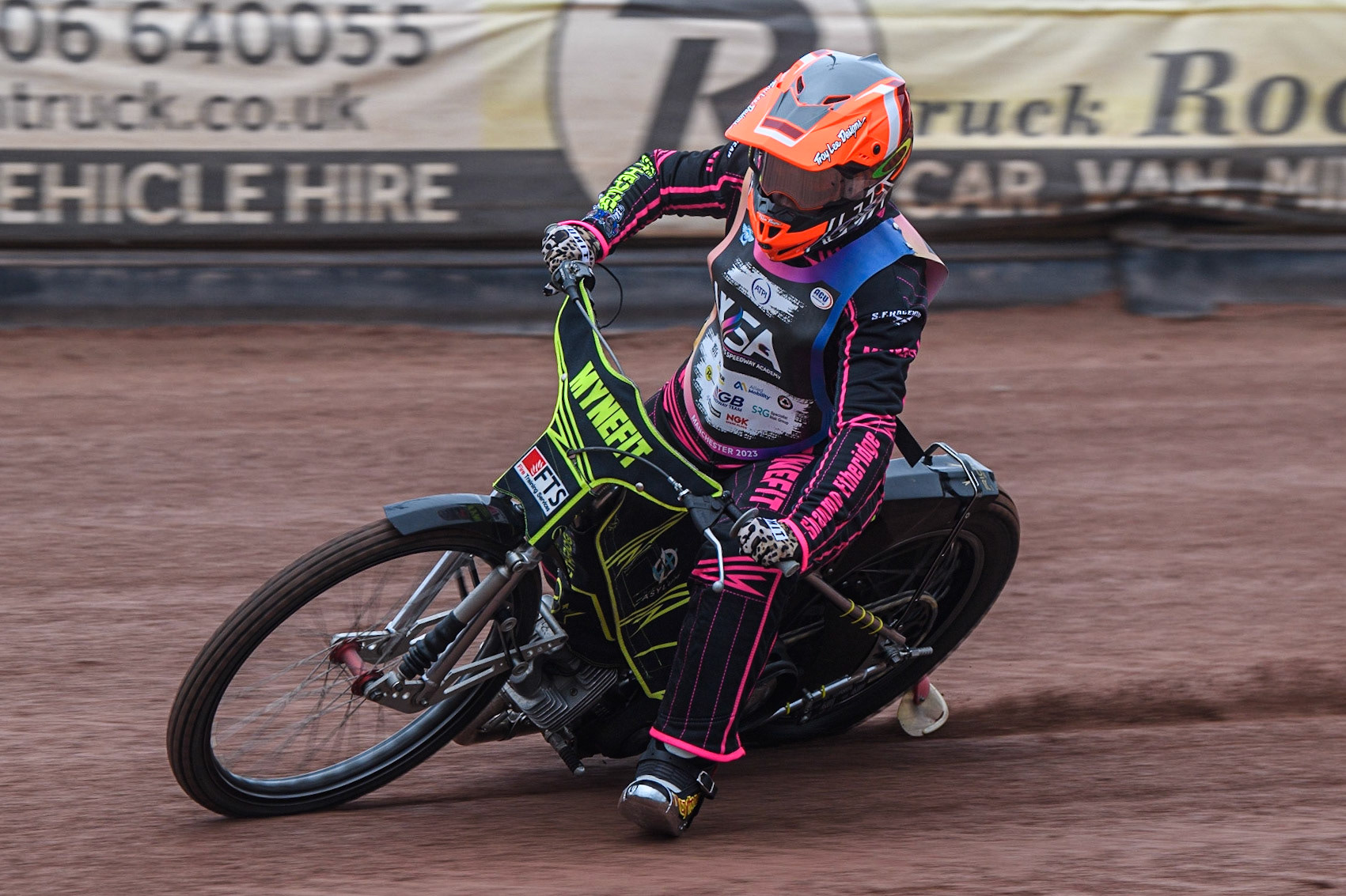 Bree Etheridge on track during the FIM Women's  Speedway Academy at the National Speedway Stadium, Manchester on Friday 4th August 2023. (Photo: Ian Charles | MI News)