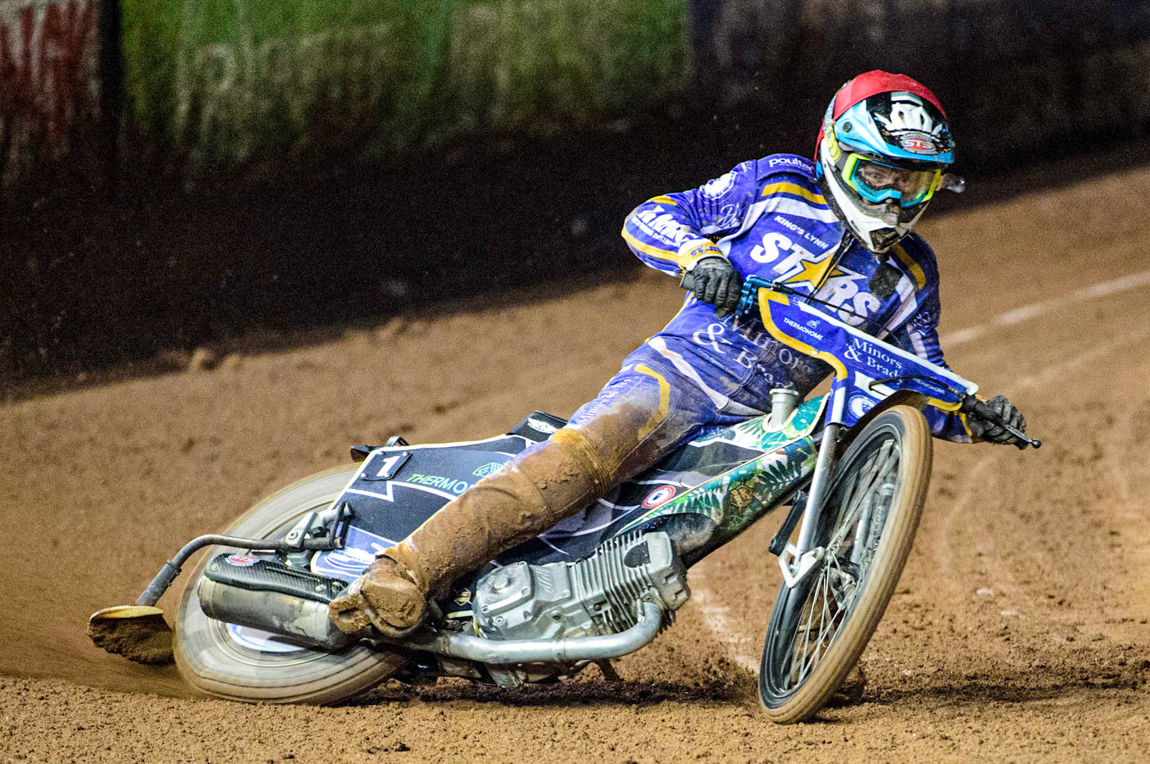 Richard Lawson in action   during the Grant Henderson Pairs at the National Speedway Stadium, Manchester on Thursday 27th October 2022. (Credit: Ian Charles | MI NEWS)