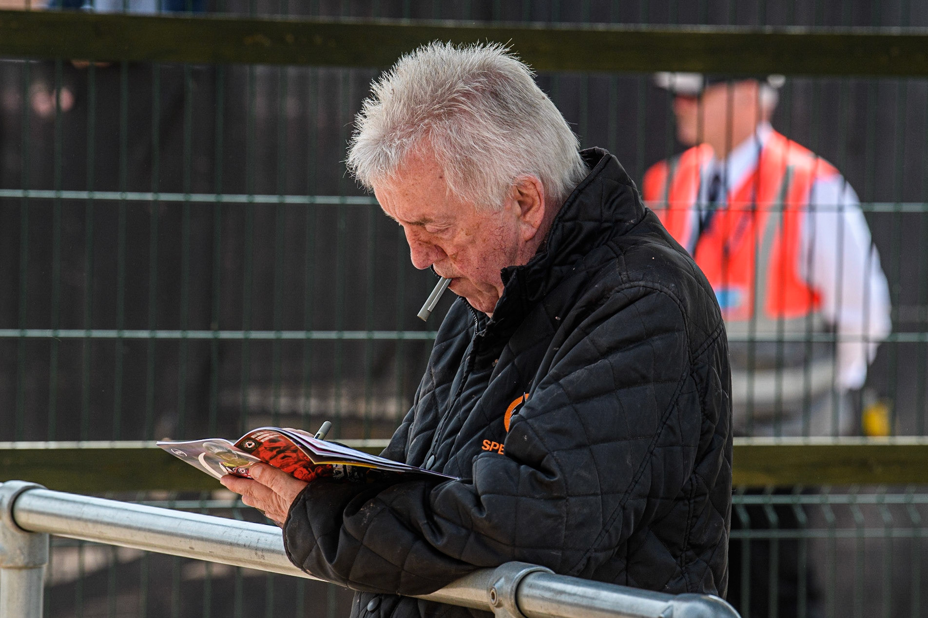 Peter Adams  plans his tactics during the Sports Insure Premiership match between Belle Vue Aces and Wolverhampton Wolves at the National Speedway Stadium, Manchester on Monday 29th May 2023. (Photo: Ian Charles | MI News)
