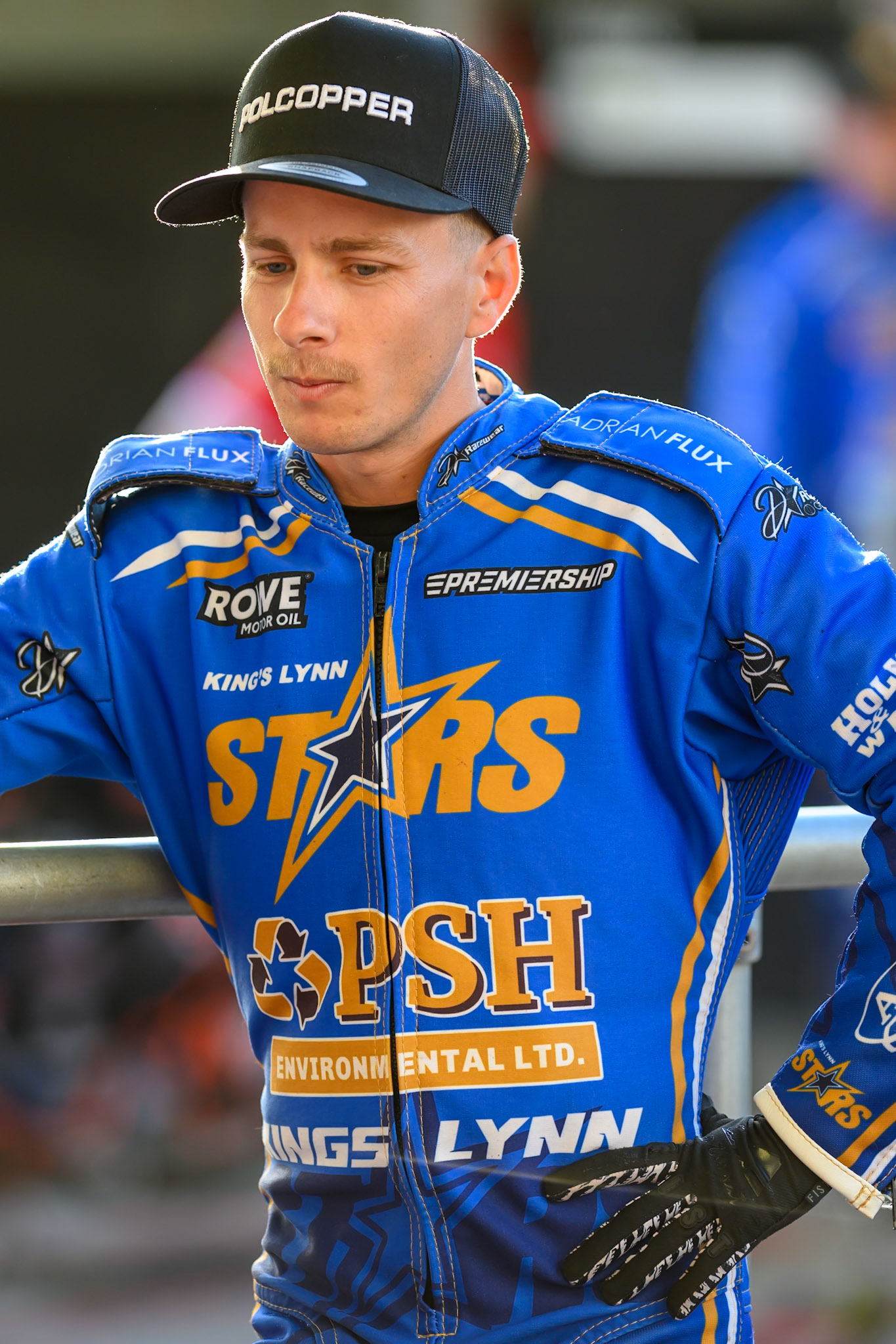 Ben Cook of Kings Lynn Stars during the Rowe Motor Oil Premiership match between Belle Vue Aces and King's Lynn Stars at the National Speedway Stadium, Manchester on Monday 10th August 2026. (Photo: Ian Charles | MI News)