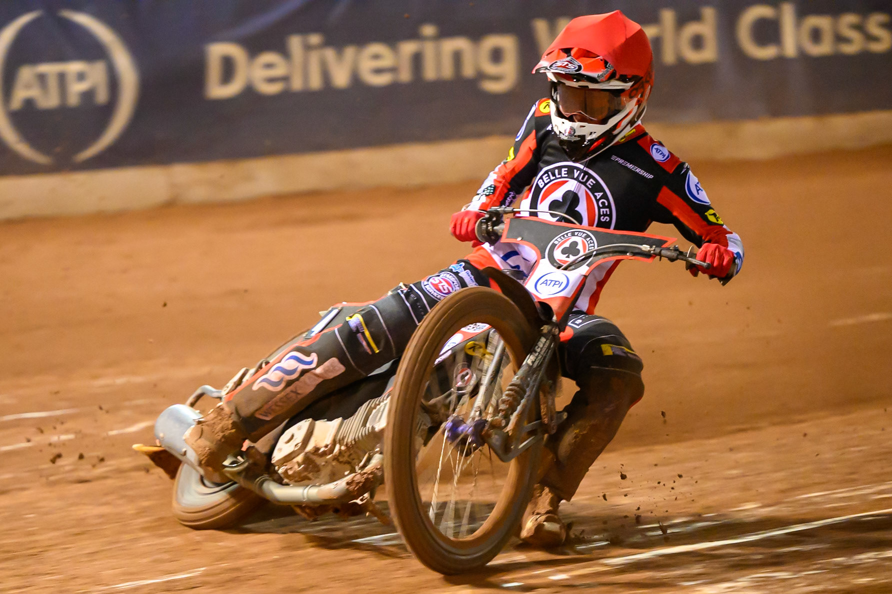 Zach Cook of Belle Vue Aces   in action during the Knockout Cup, Northern Section match between Belle Vue Aces and Sheffield Tigers at the National Speedway Stadium, Manchester on Monday 30th March 2026. (Photo: Ian Charles | MI News)