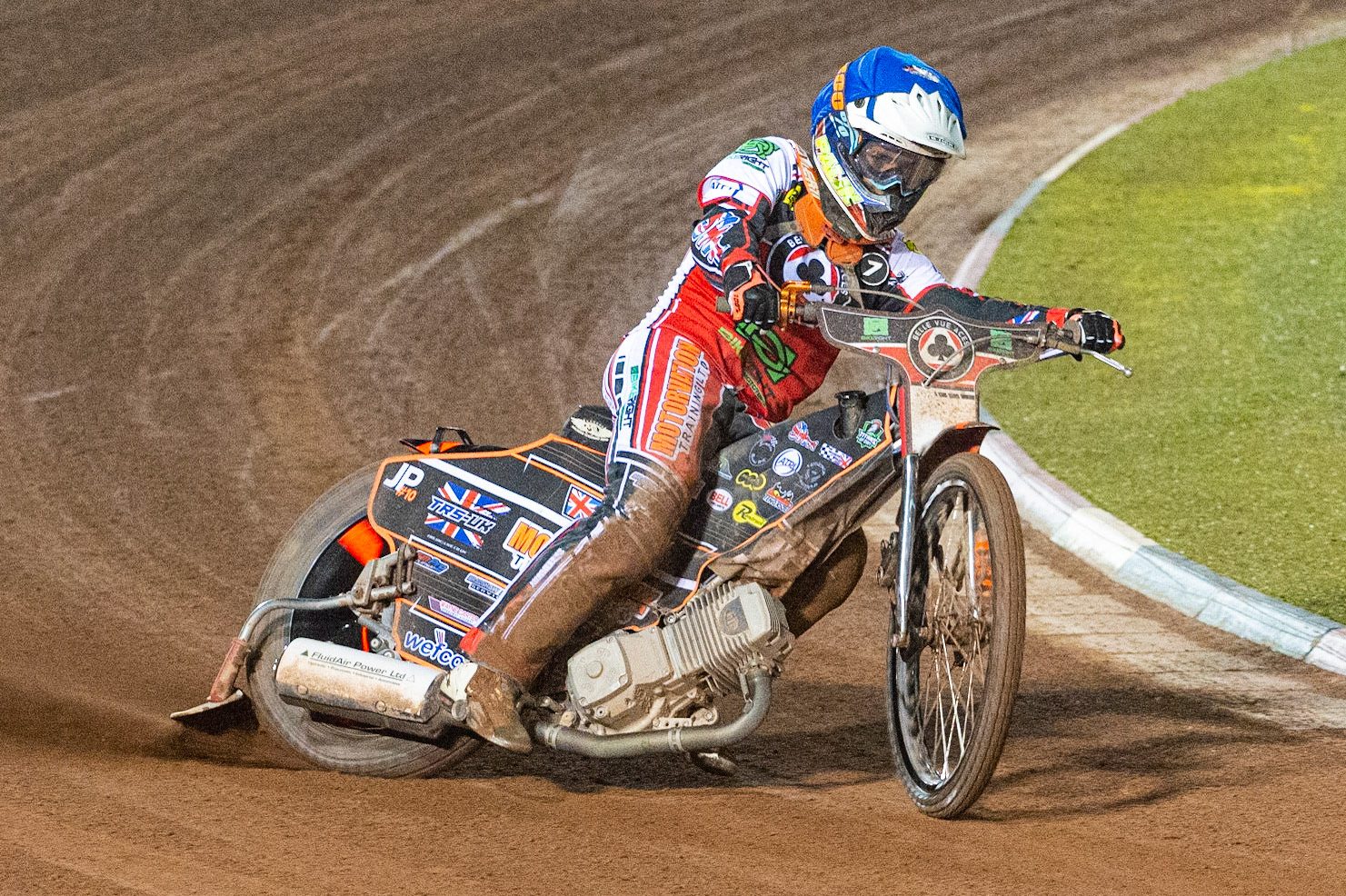 Photo: Ian CharlesJordan Palin of Belle Vue 'BikeRight' Aces in action Belle Vue ‘Bikerite ’Aces v ‘ATPI’ All Stars, Premiership Challenge, National Speedway Stadium, Manchester Thursday  24  September  2020