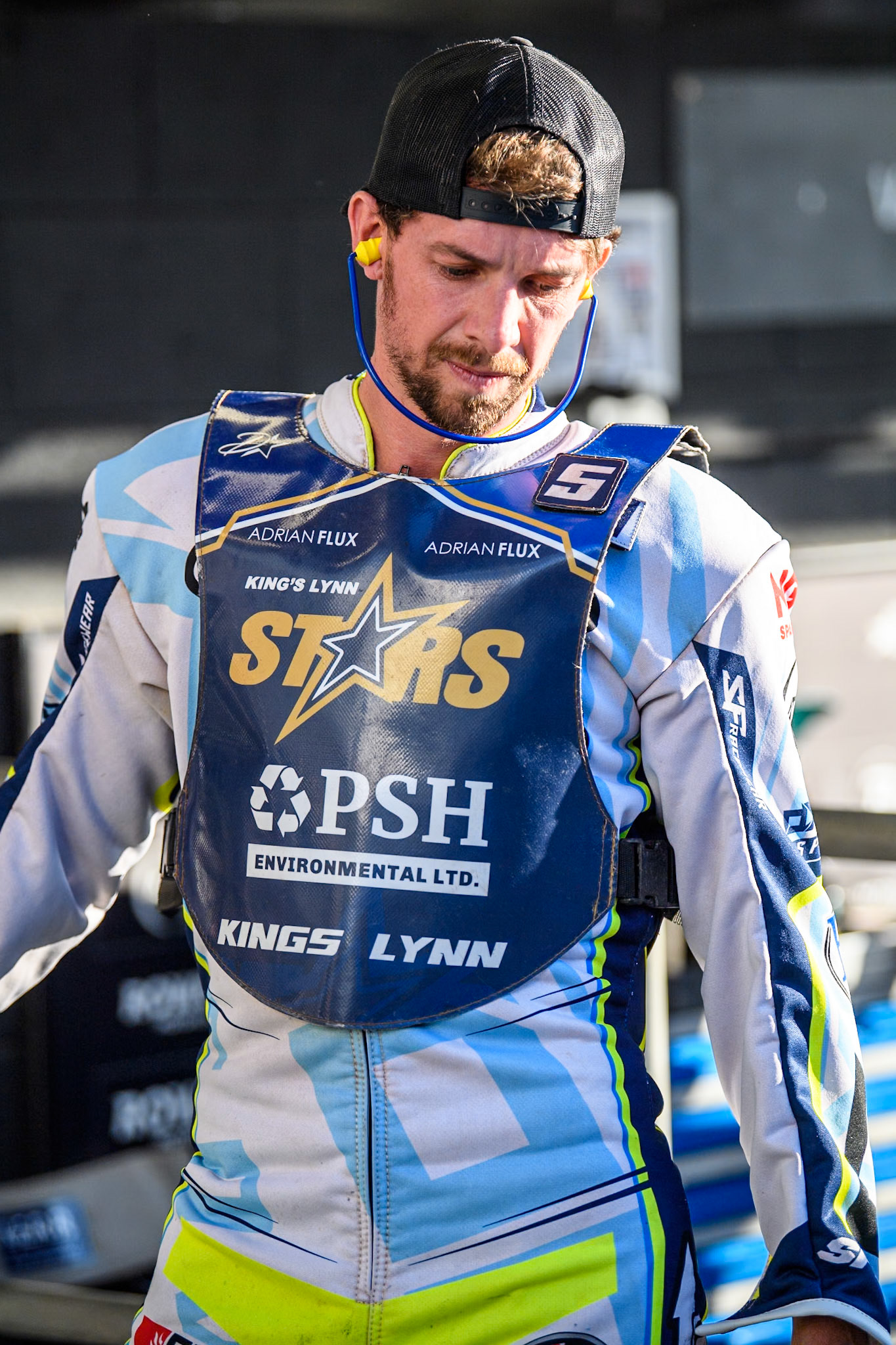 Kings Lynn Stars' Guest Rider Charles Wright during the Rowe Motor Oil Premiership match between Belle Vue Aces and King's Lynn Stars at the National Speedway Stadium, Manchester on Monday 12th August 2024. (Photo: Ian Charles | MI News)