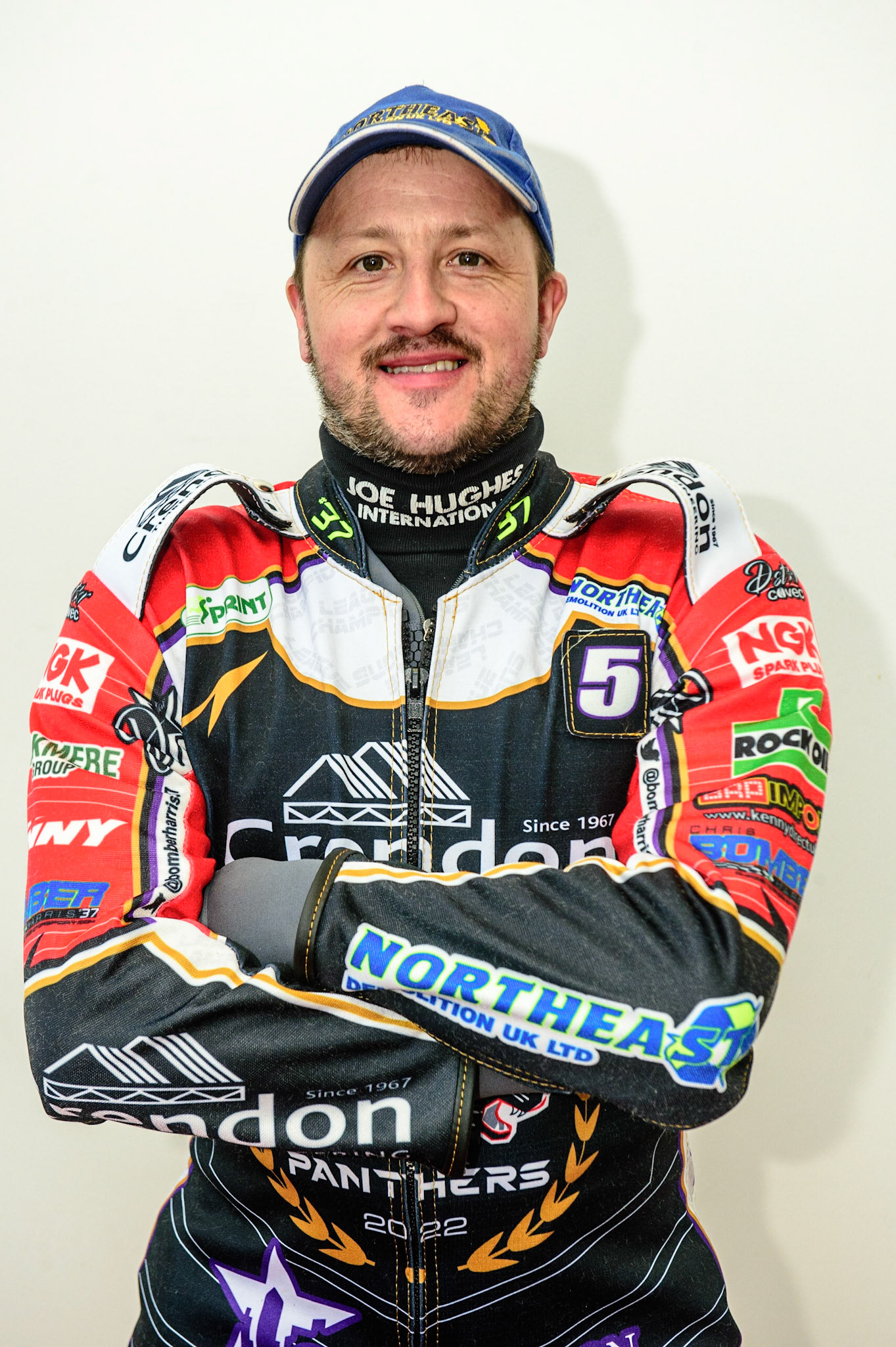 MANCHESTER, UK. APRIL 12TH: Chris ‘Bomber’ Hards , Vice Captain of Peterborough Panthers at the Discovery Networks Eurosport Speedway Season Launch at the National Speedway Stadium, Manchester on Tuesday 12th April 2022 (Credit: Ian Charles | MI News)