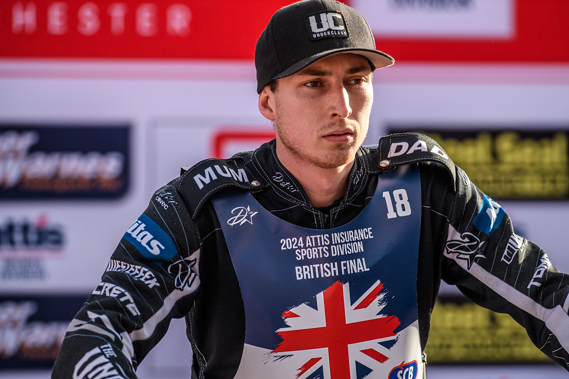 Reserve Matt Marson during the Attis Insurance Sports Division British Speedway Championship Final at the National Speedway Stadium, Manchester on Saturday 8th June 2024. (Photo: Ian Charles | MI News)