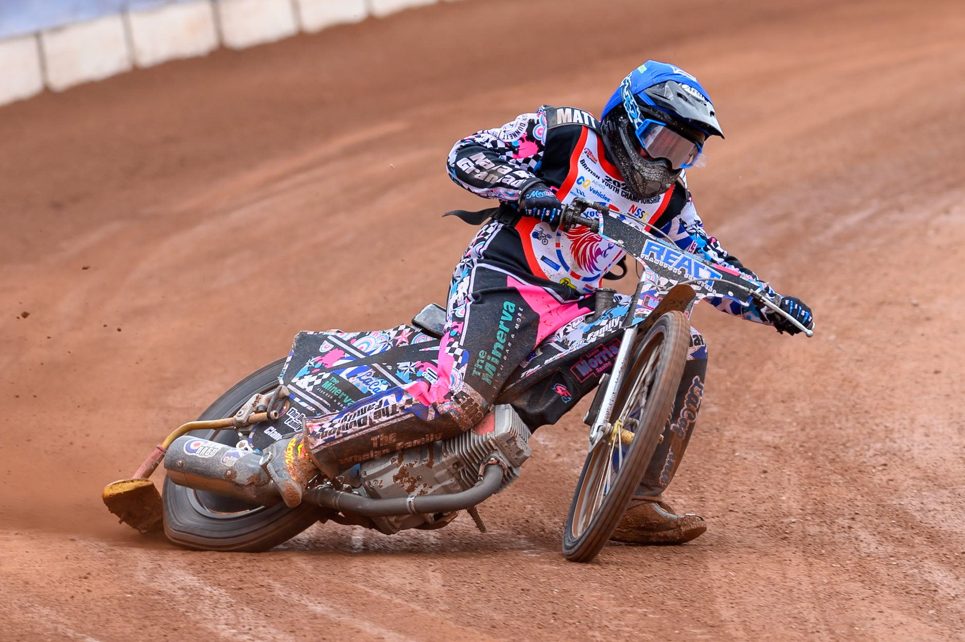 BRITISH YOUTH CHAMPIONSHIP (500cc): Liam Morris (51) in action during the British Youth Speedway Championship at the National Speedway Stadium, Manchester on Sunday 10th May 2026. (Photo: Ian Charles | MI News)