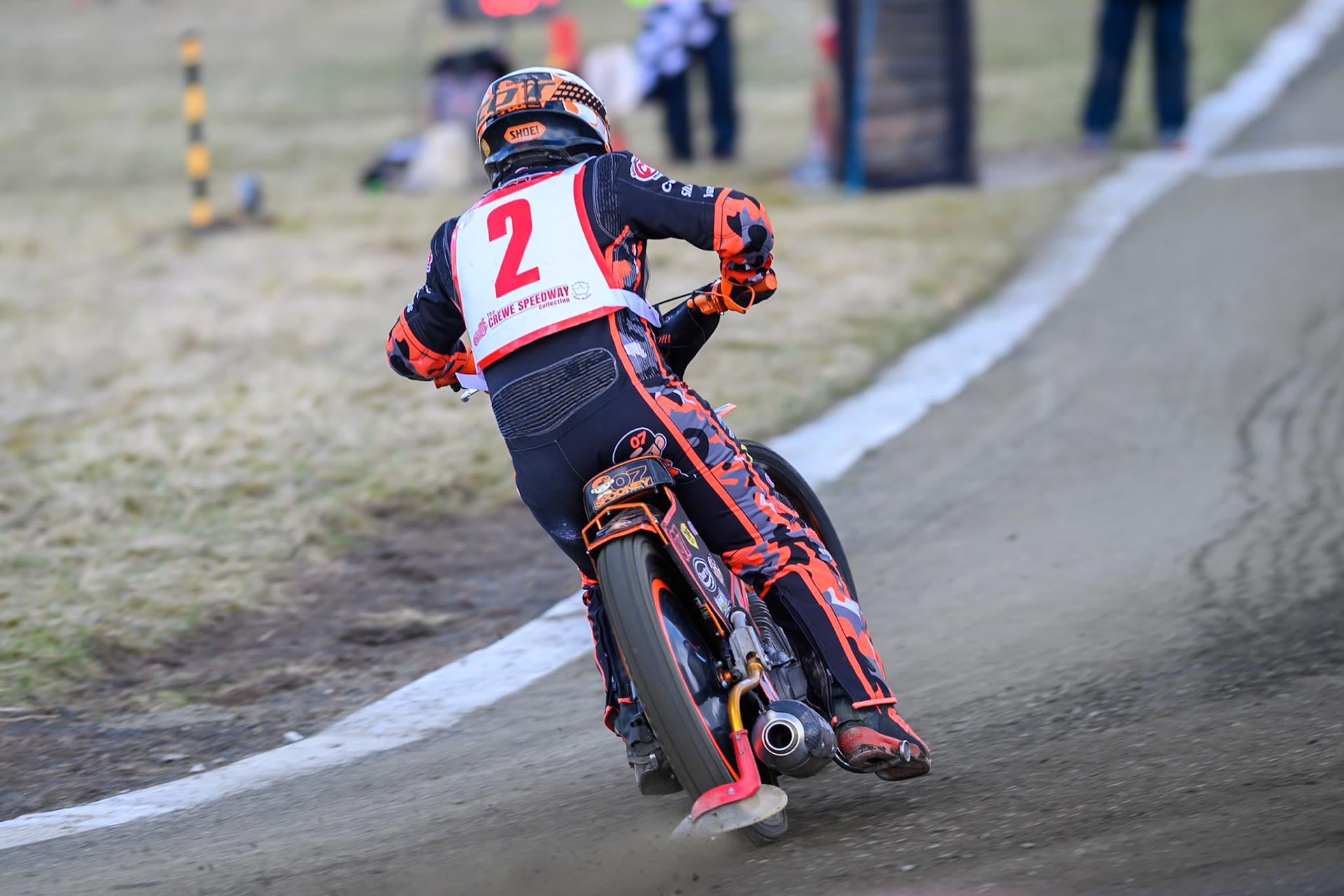 Alex Spooner of 'The Kings'  in action during the Regina Chains Fours at Buxton Speedway, Buxton on Sunday 5th April 2026. (Photo: Ian Charles | MI News)