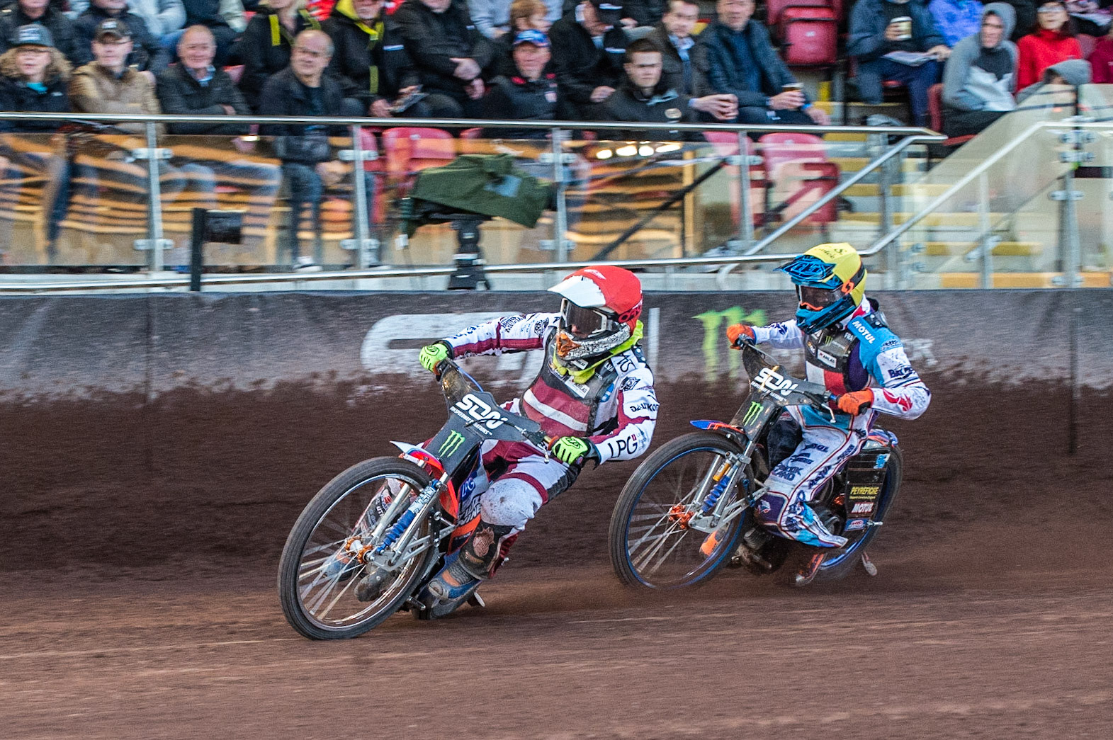 Photo: Ian Charles

Andzejs Lebedevs (Red) leads Dimitri Berge

Monster Energy FIM Speedway Of Nations, Race Off 2, Belle Vue National Speedway Stadium, Manchester 7 May  2019