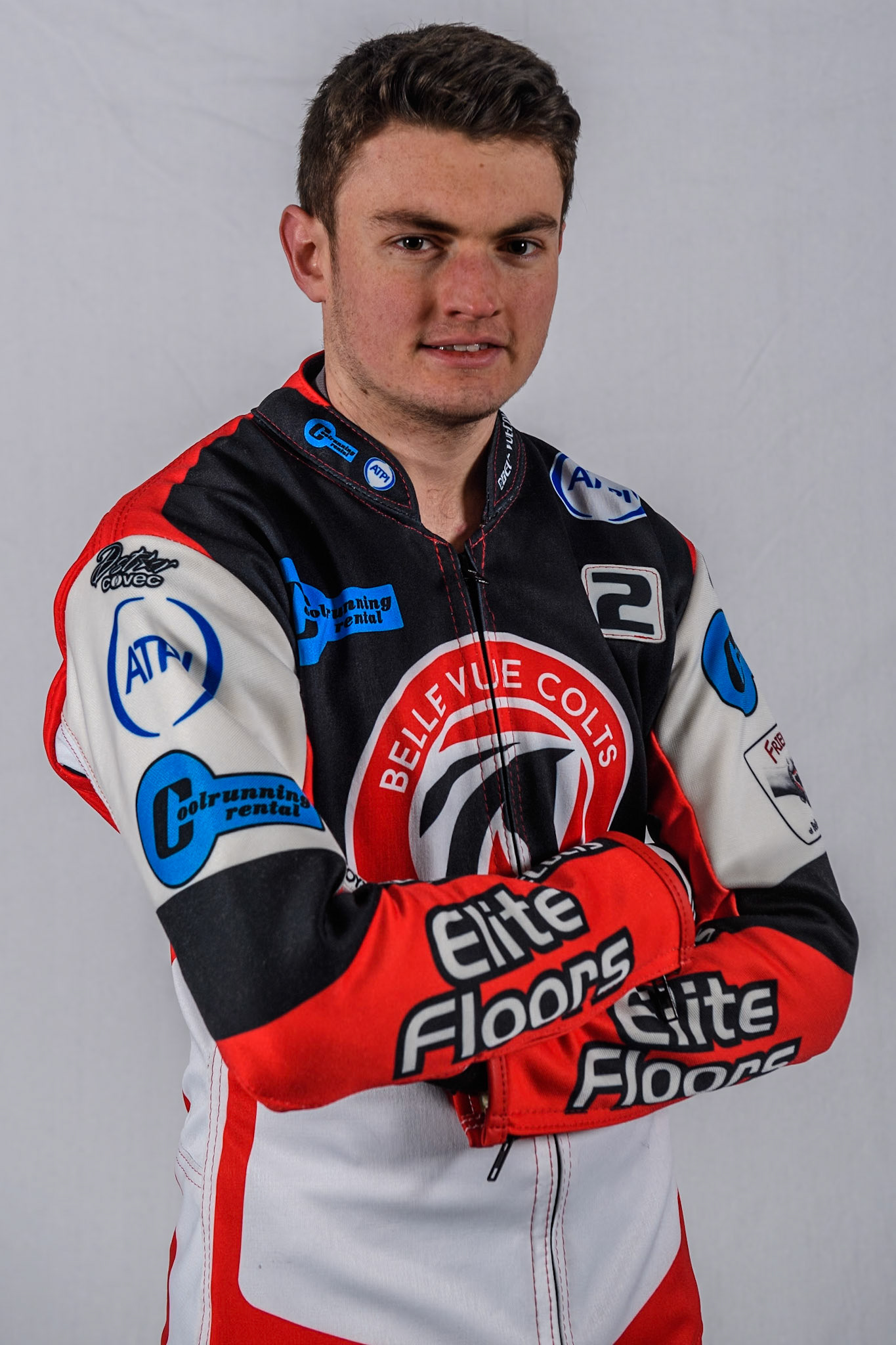 Belle Vue Colts' rider Chad Wirtzfeld during the Belle Vue Aces Media Day at the National Speedway Stadium, Manchester on Monday 11th March 2024. (Photo: Ian Charles | MI News)