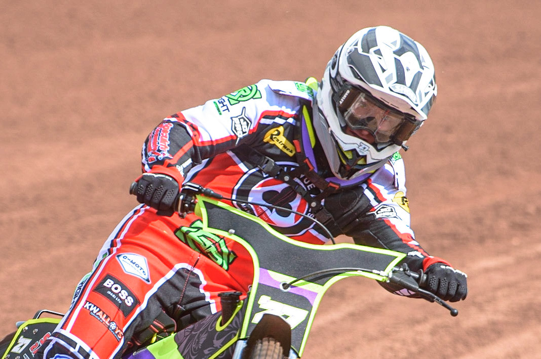 Photo: Ian CharlesTom Brennan In ActionDiscovery Networks Eurosport Speedway Season Launch, National Speedway Stadium, Manchester Wednesday  12  May  2021