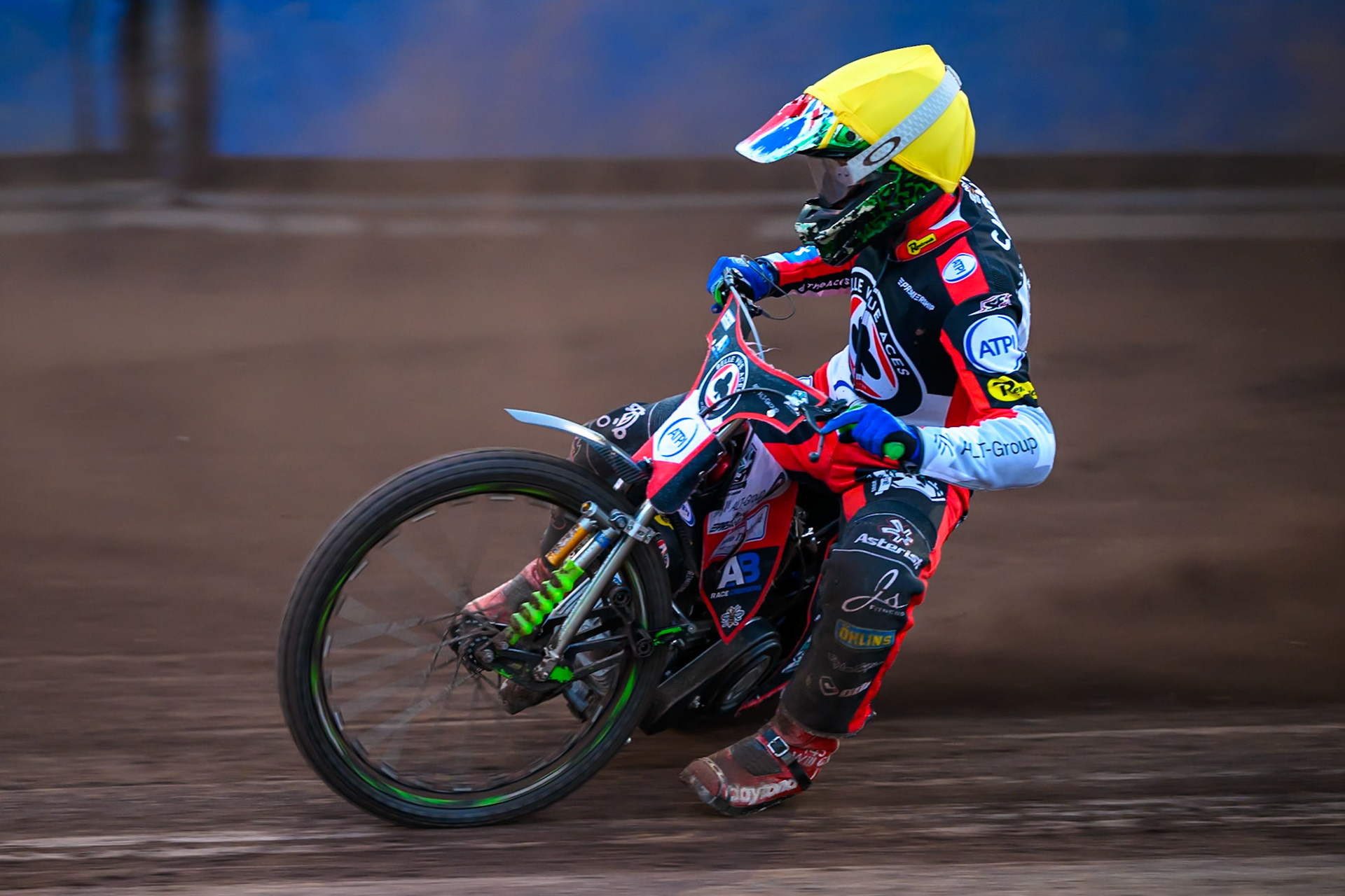 William Cairns of Belle Vue Aces in action during the Rowe Motor Oil Premiership match between Sheffield Tigers and Belle Vue Aces at Owlerton Stadium, Sheffield on Monday 31st August 2026. (Photo: Ian Charles | MI News)