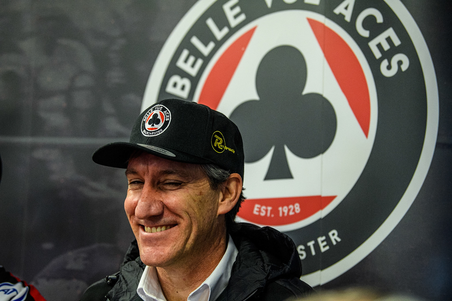 Belle Vue Aces'  Team Manager Mark Lemon during the Belle Vue Aces Media Day at the National Speedway Stadium, Manchester on Monday 11th March 2024. (Photo: Ian Charles | MI News)