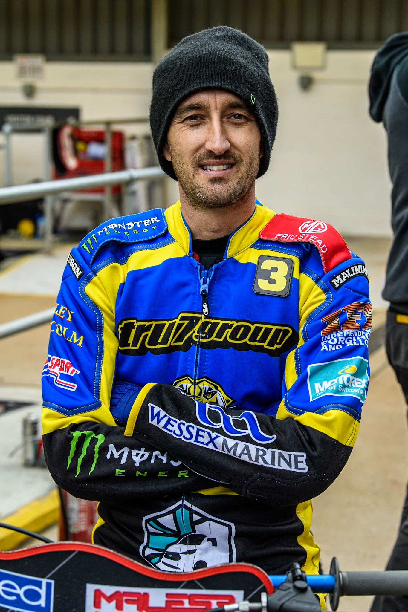 Sheffield Tigers' Chris Holder during the Rowe Motor Oil Premiership KO Cup Quarter Final 1st Leg between Belle Vue Aces and Sheffield Tigers at the National Speedway Stadium, Manchester on Monday 1st April 2024. (Photo: Ian Charles | MI News)
