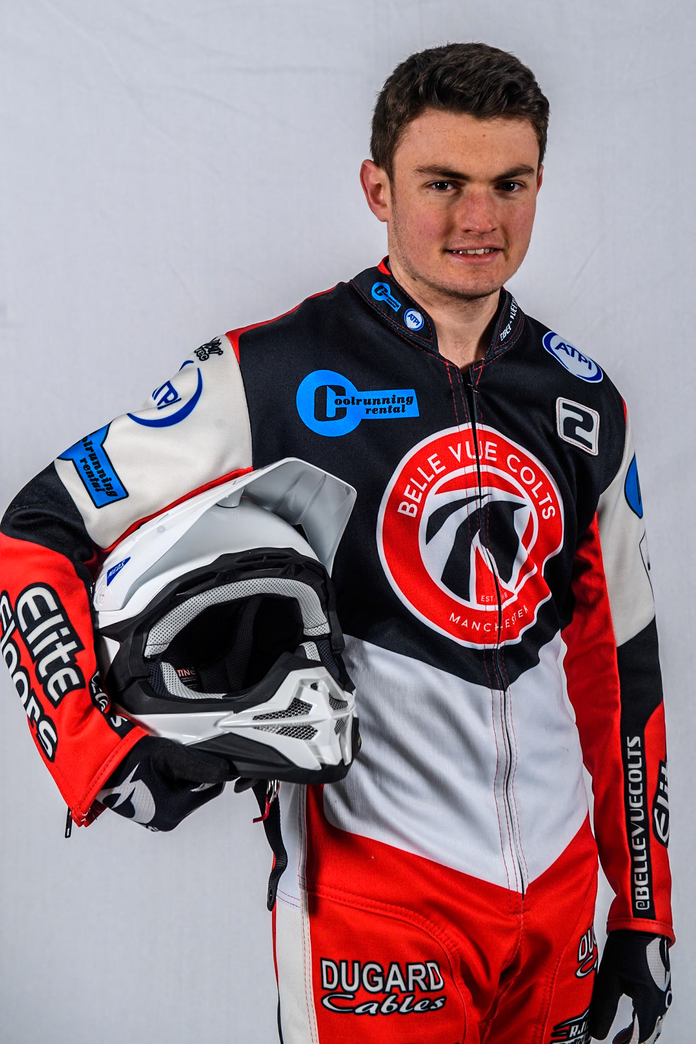 Belle Vue Colts' rider Chad Wirtzfeld during the Belle Vue Aces Media Day at the National Speedway Stadium, Manchester on Monday 11th March 2024. (Photo: Ian Charles | MI News)