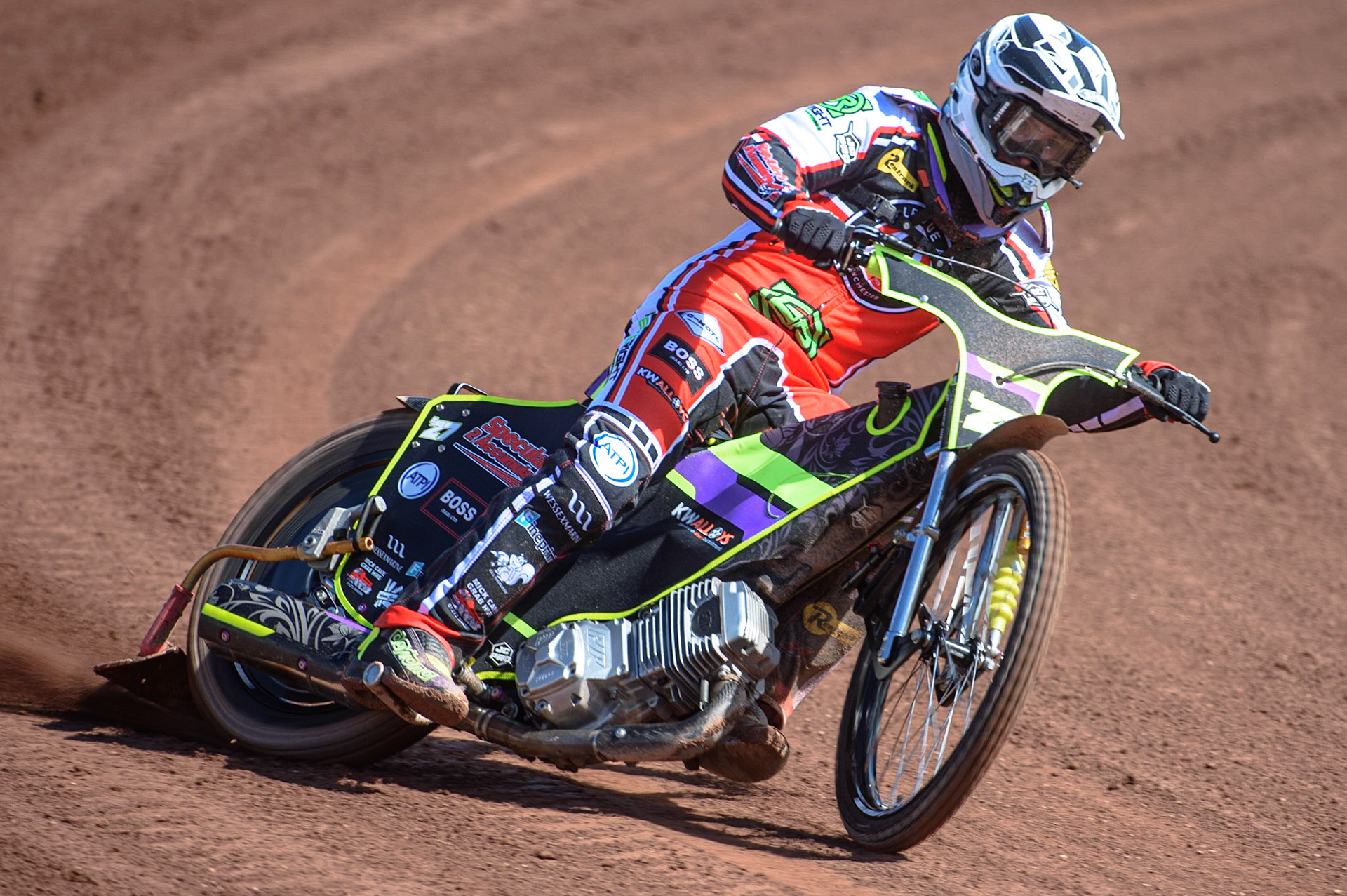 Photo: Ian CharlesTom Brennan In ActionDiscovery Networks Eurosport Speedway Season Launch, National Speedway Stadium, Manchester Wednesday  12  May  2021