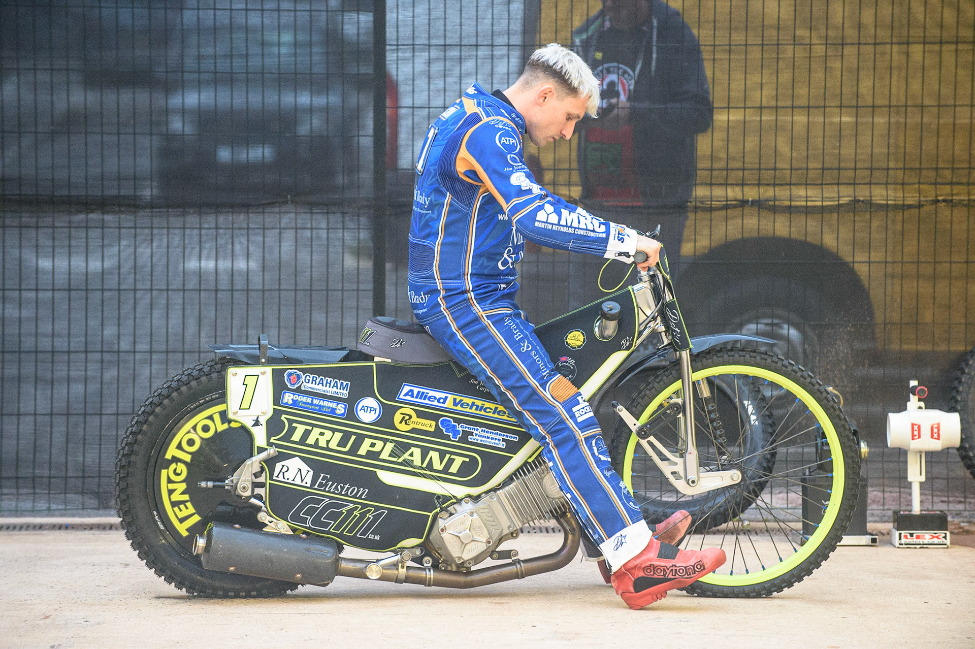 MANCHESTER, UK. SEPT 13TH  King’s Lynn Minors &amp; Brady Stars guest rider Craig Cook  during the SGB Premiership match between Belle Vue Aces and King's Lynn Stars at the National Speedway Stadium, Manchester on Monday 13th September 2021. (Credit: Ian Charles | MI News)
