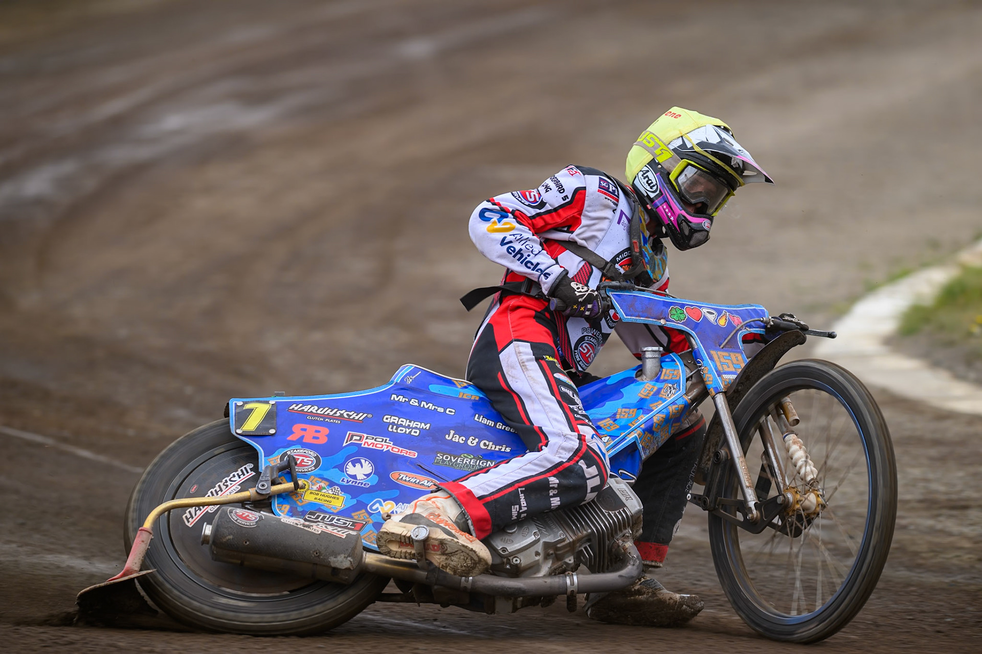 Stene Pijper of Middlesborough Tigers in action during the WSRA National Development League match  between Buxton Bulls and Middlesborough Tigers at Hi-Edge Speedway, Buxton on Sunday 16th August 2026. (Photo: Ian Charles | MI News)