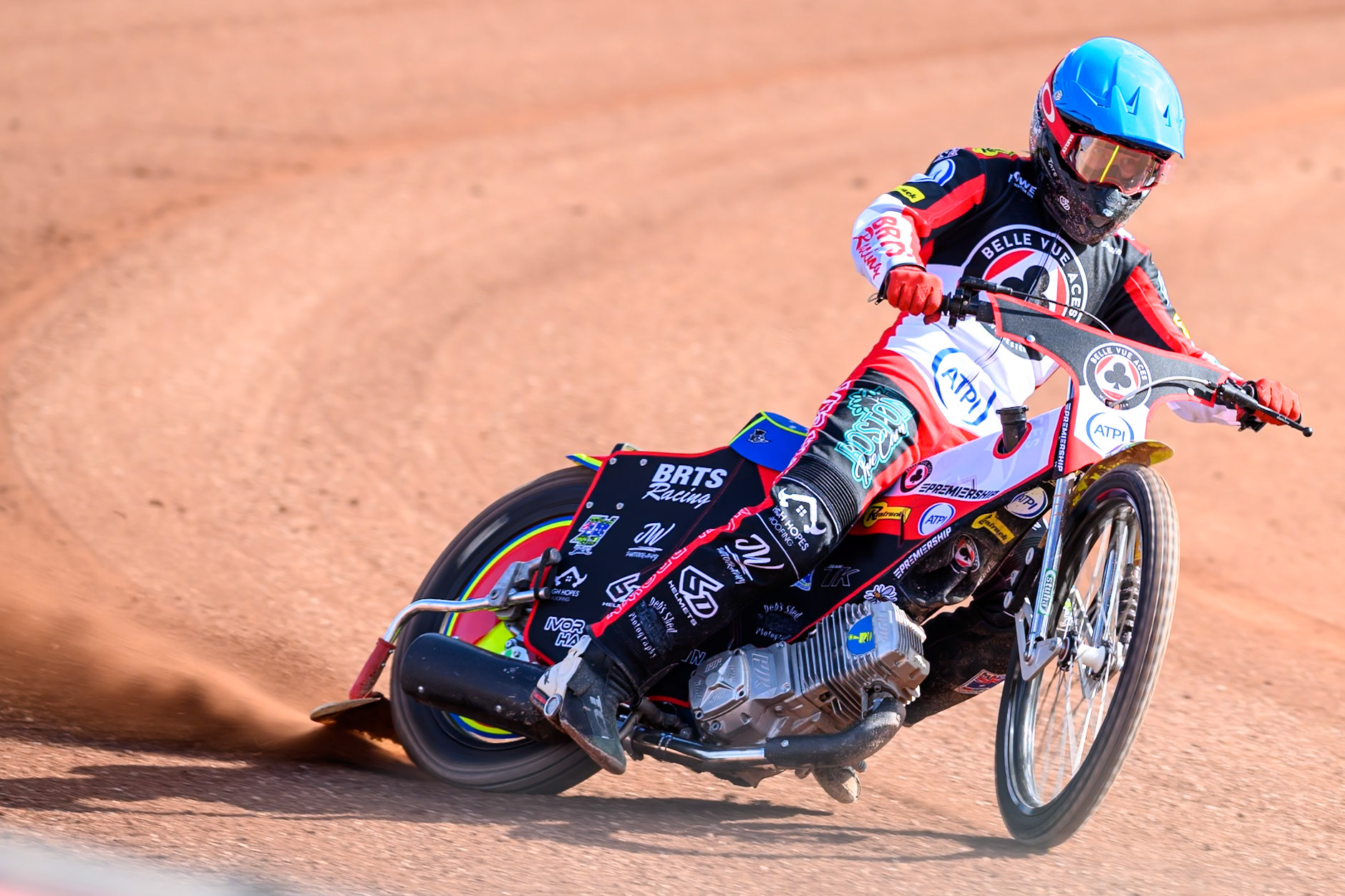 Tate Zischke of Belle Vue Aces in action during the Belle Vue Aces Media Day at the National Speedway Stadium, Manchester on Wednesday 11th March 2026. (Photo: Ian Charles | MI News)