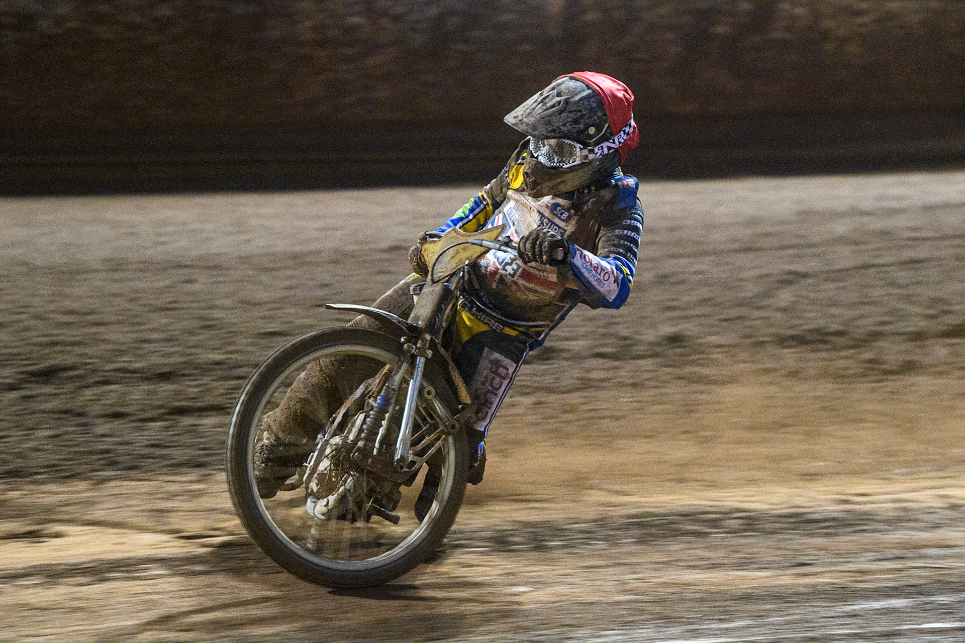 Ben Barker in action  during the Sports Insure British Speedway Final at the National Speedway Stadium, Manchester on Monday 14th August 2023. (Photo: Ian Charles | MI News)