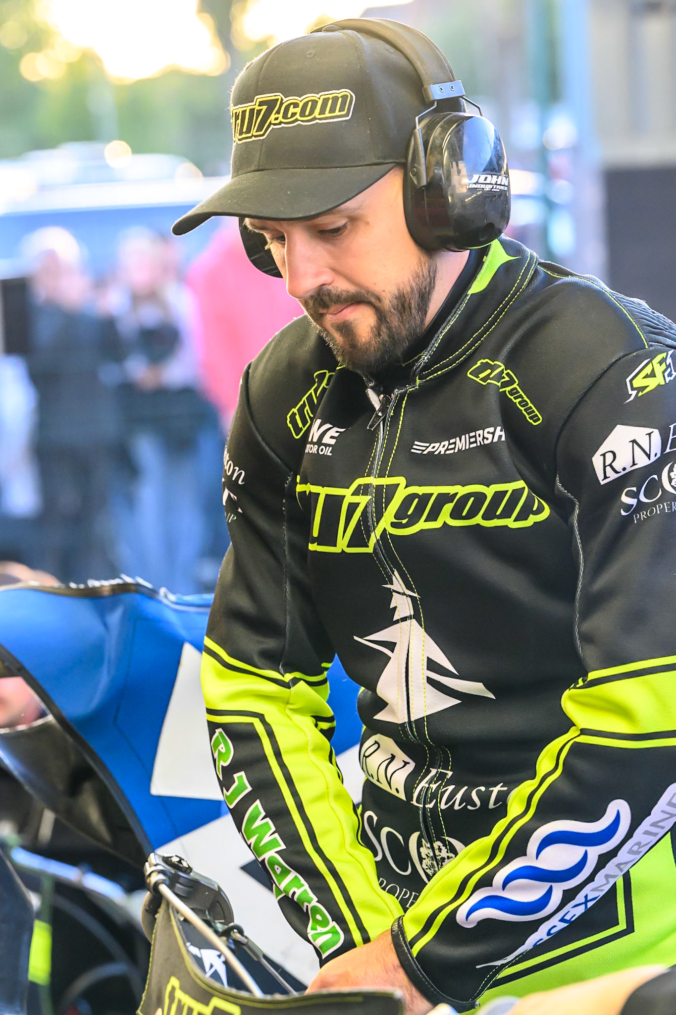 Danny King of Ipswich Witches during the Rowe Motor Oil Premiership Play Off Semi Final 1 (1st Leg)  between Belle Vue Aces and Ipswich Witches at the National Speedway Stadium, Manchester on Monday 8th September 2025. (Photo: Ian Charles | MI News)