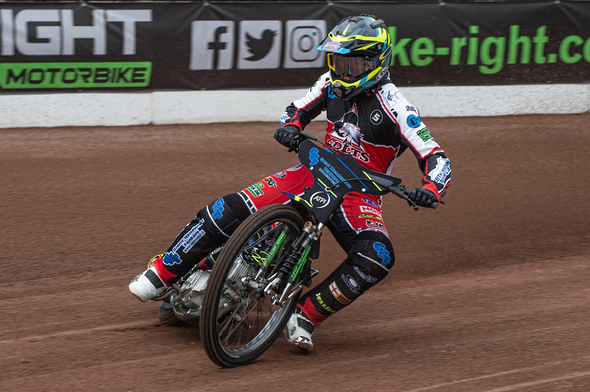 MANCHESTER, ENGLAND  - March 12  Kyle Bickley of Belle Vue Colts in action   during The Belle Vue Speedway Media Day, at The National Speedway Stadium, Manchester, on Thursday 12 March 2020. (Credit: Ian Charles | MI News)