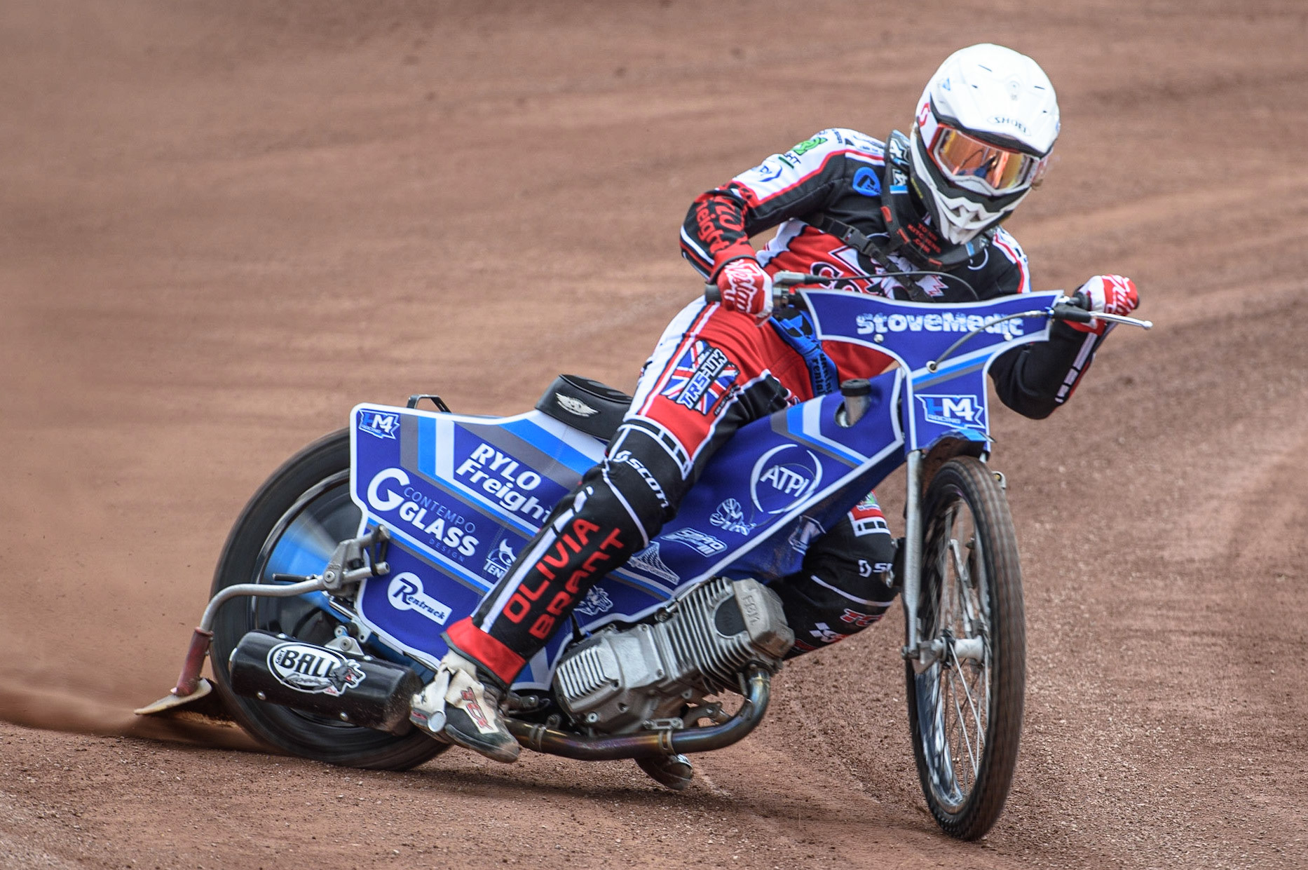 Photo: Ian CharlesHarry McGurk in actionBelle Vue Press &amp; Practice Day, National Speedway Stadium, Manchester Thursday  13  May  2021