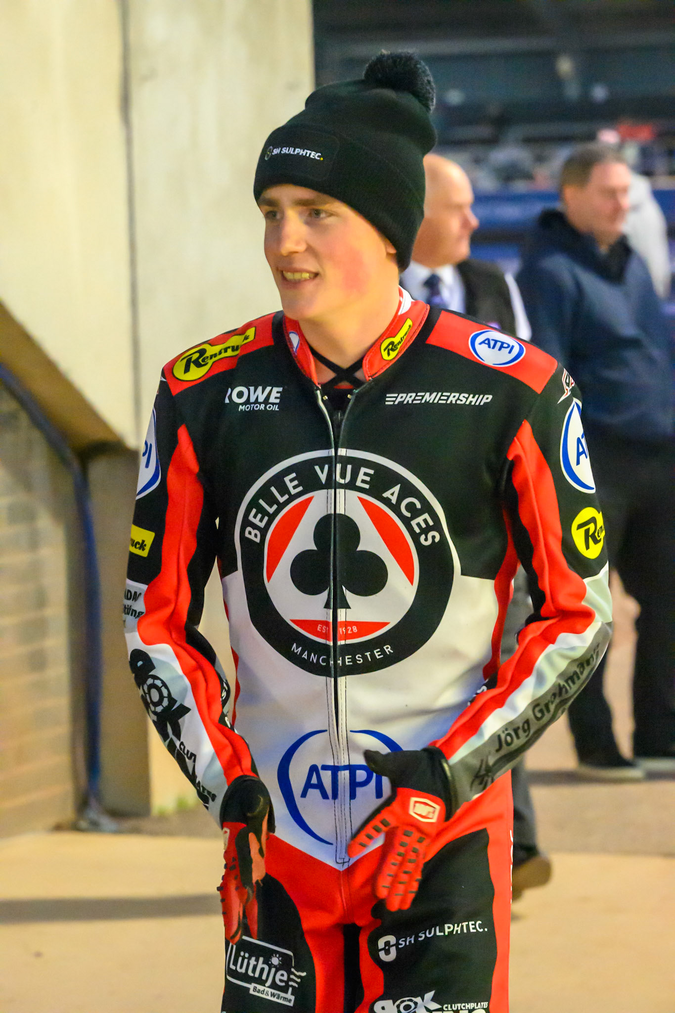 Norick Blödorn of Belle Vue Aces during the Rowe Motor Oil Premiership Play Off Semi Final 2nd leg match between Belle Vue Aces and Ipswich Witches at the National Speedway Stadium, Manchester on Monday 28th September 2026. (Photo: Ian Charles | MI News)