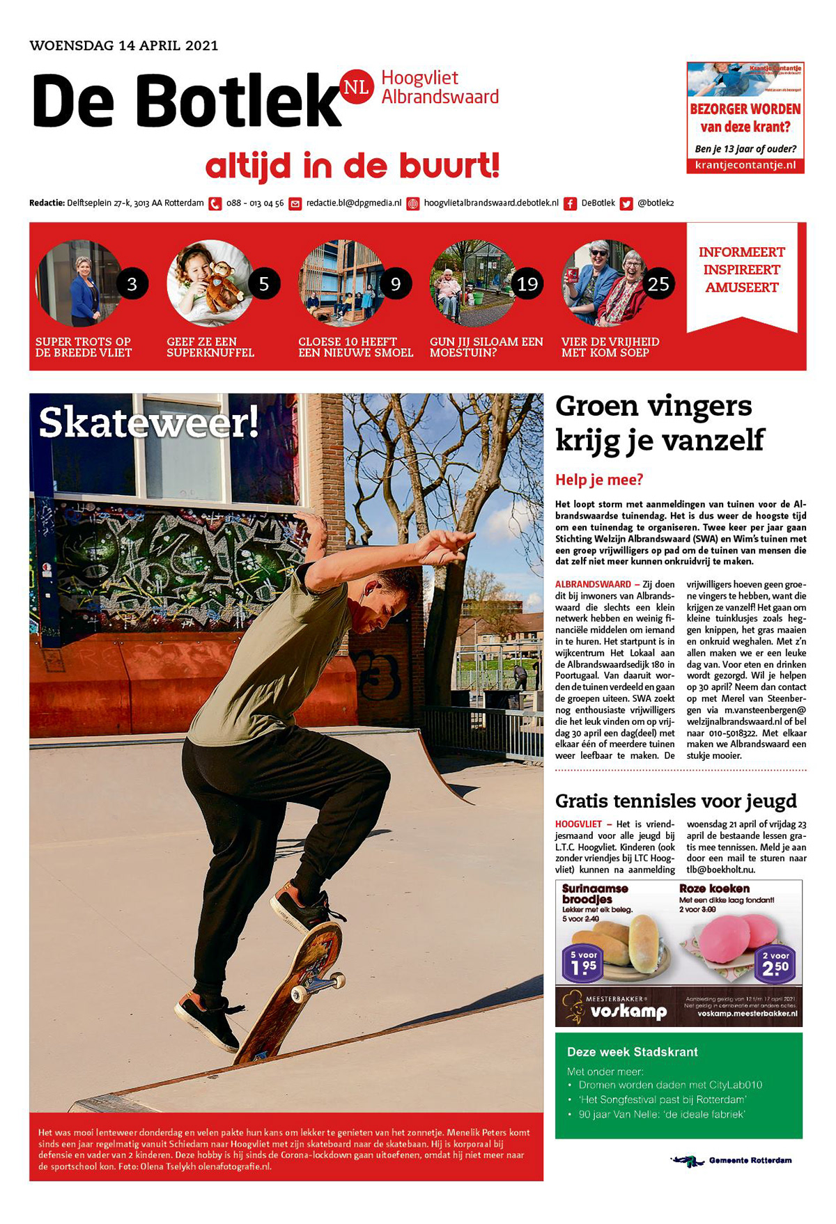 krant De Botlek. Fotograaf: Olena Tselykh