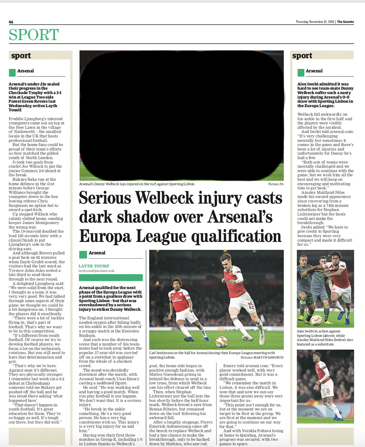  Islington Gazette - 15 NOV 2018