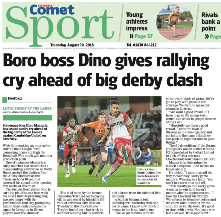 Stevenage Comet - 30 AUG 2018