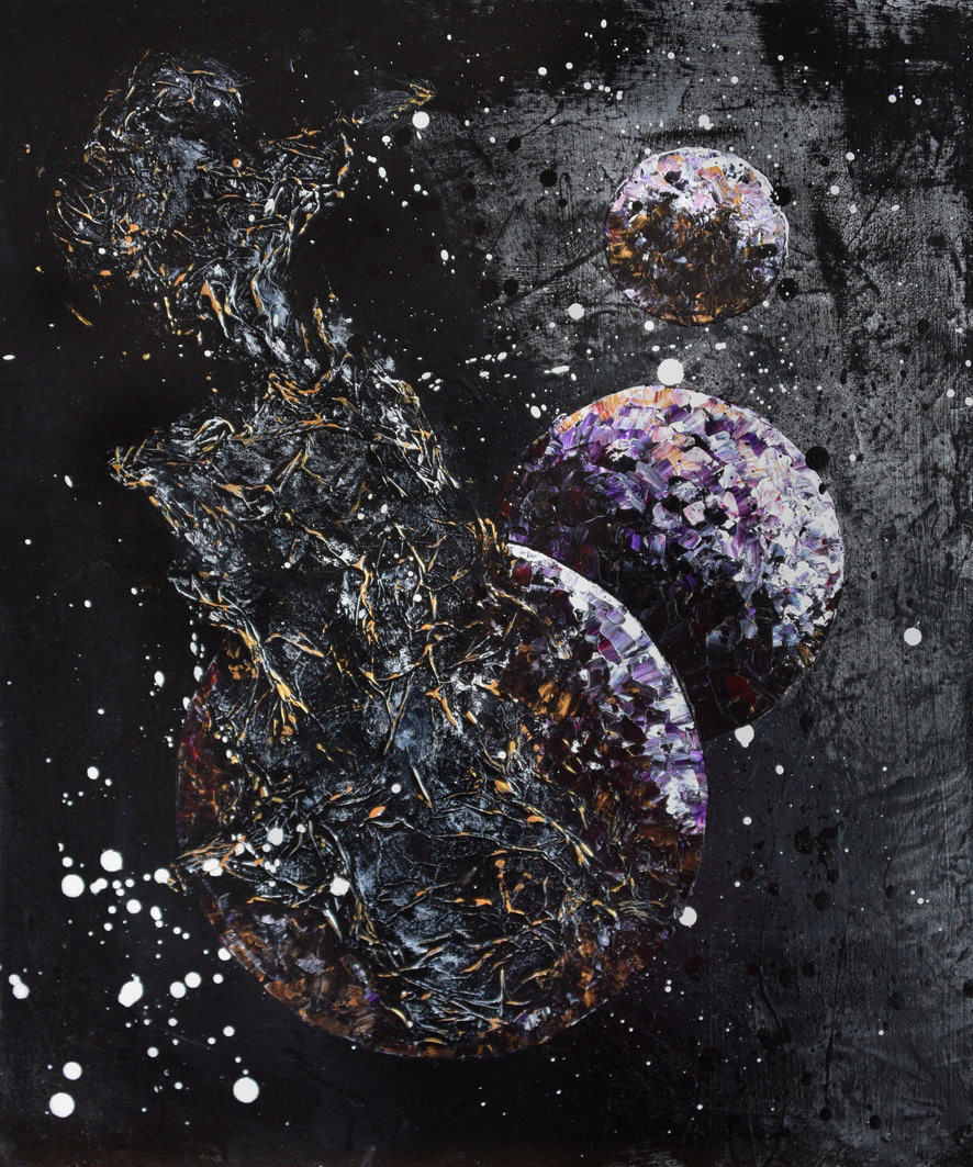 Les 3 Lunes - 60x50 cm