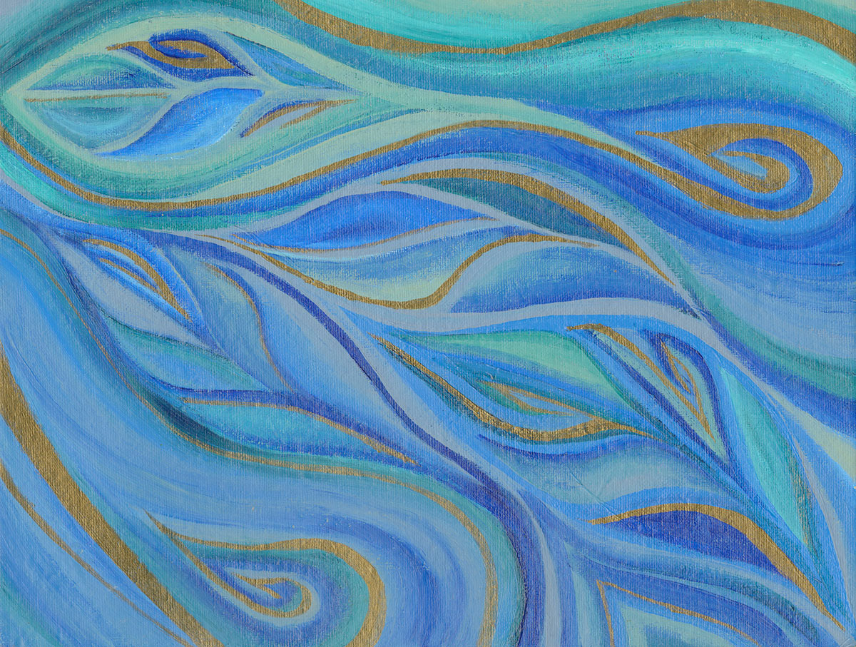 Leaves & Water | Acrylic